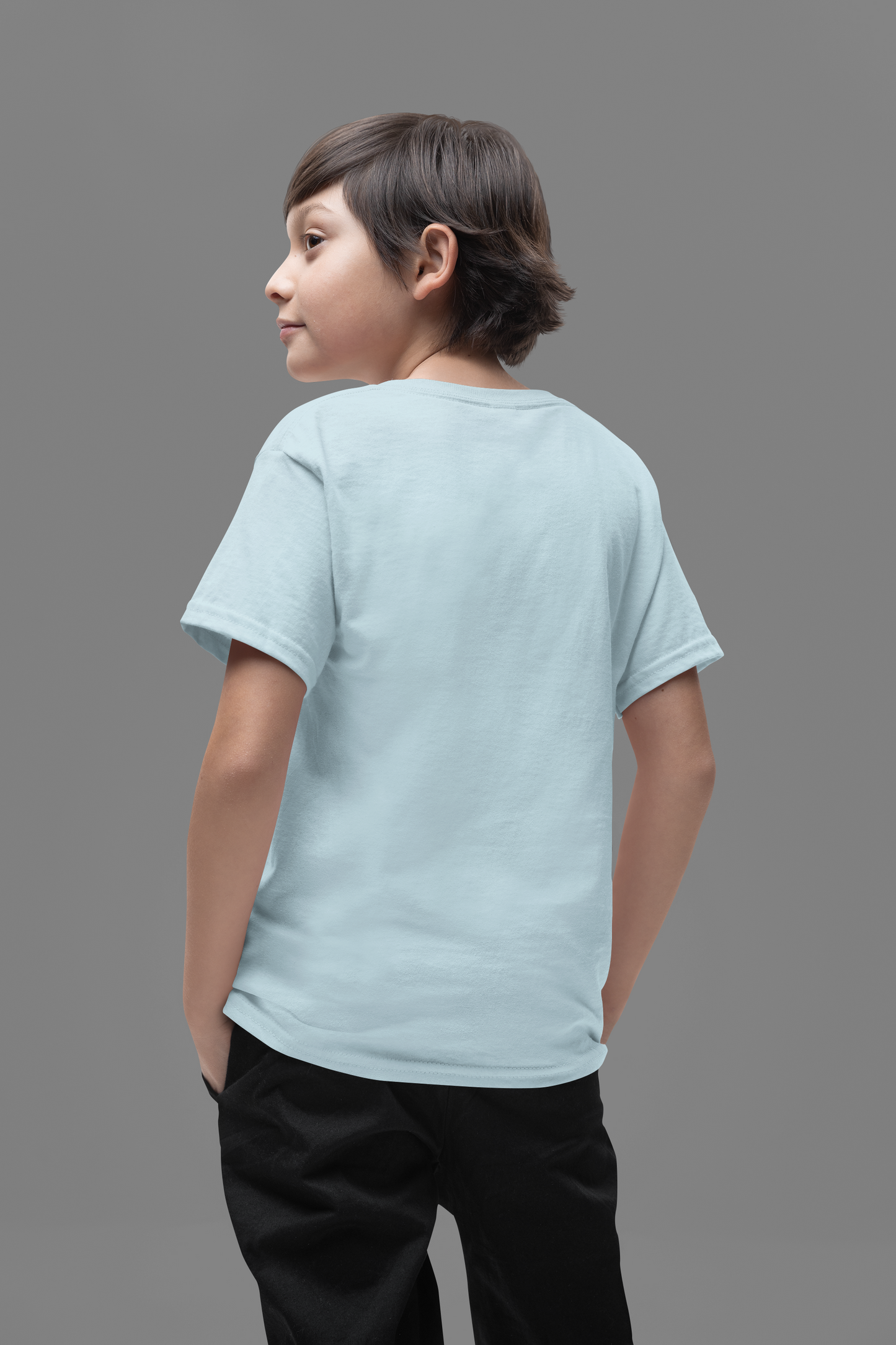 Sky Blue Kids Premium 160 Round Neck