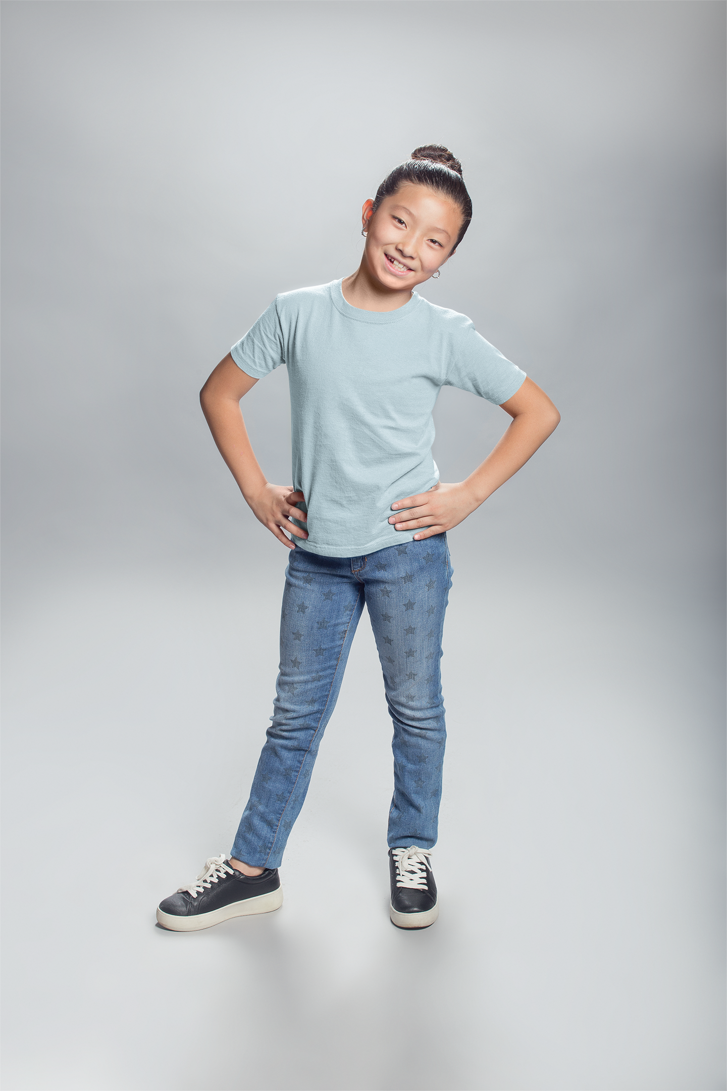 Sky Blue Kids Premium 160 Round Neck
