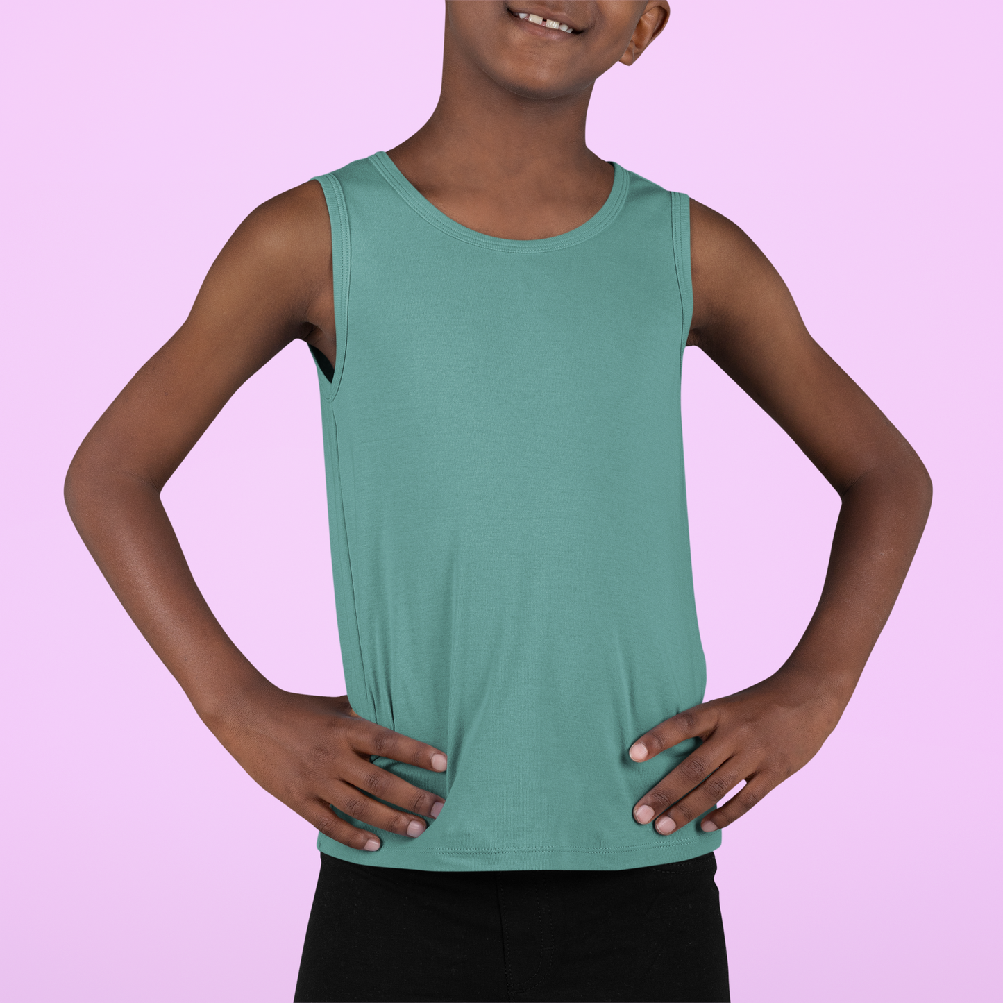 Teal Kids premium 160  Tank Top