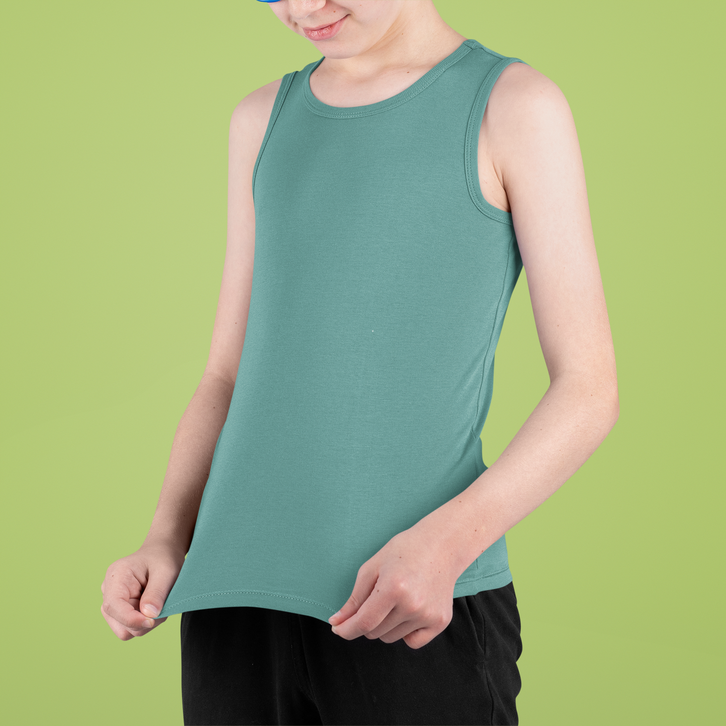 Teal Kids premium 160  Tank Top