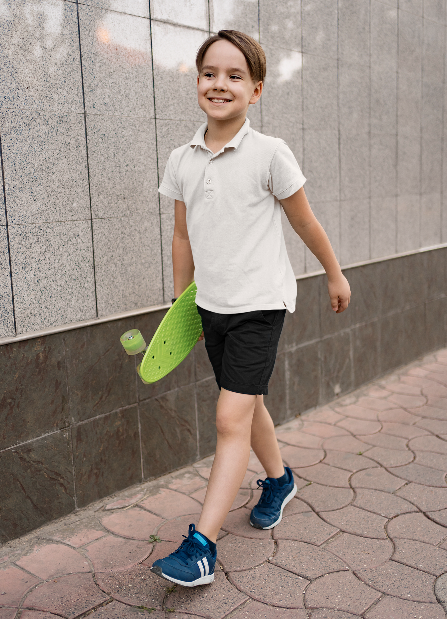White Kids premium TEE Polo