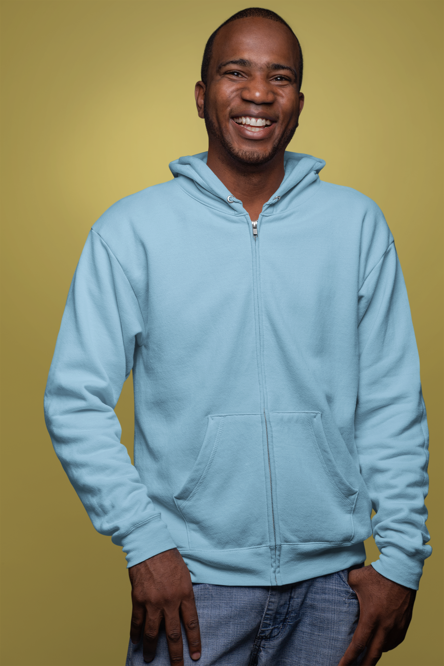 Baby Blue Snowsoft Unisex Zipper Hoodie