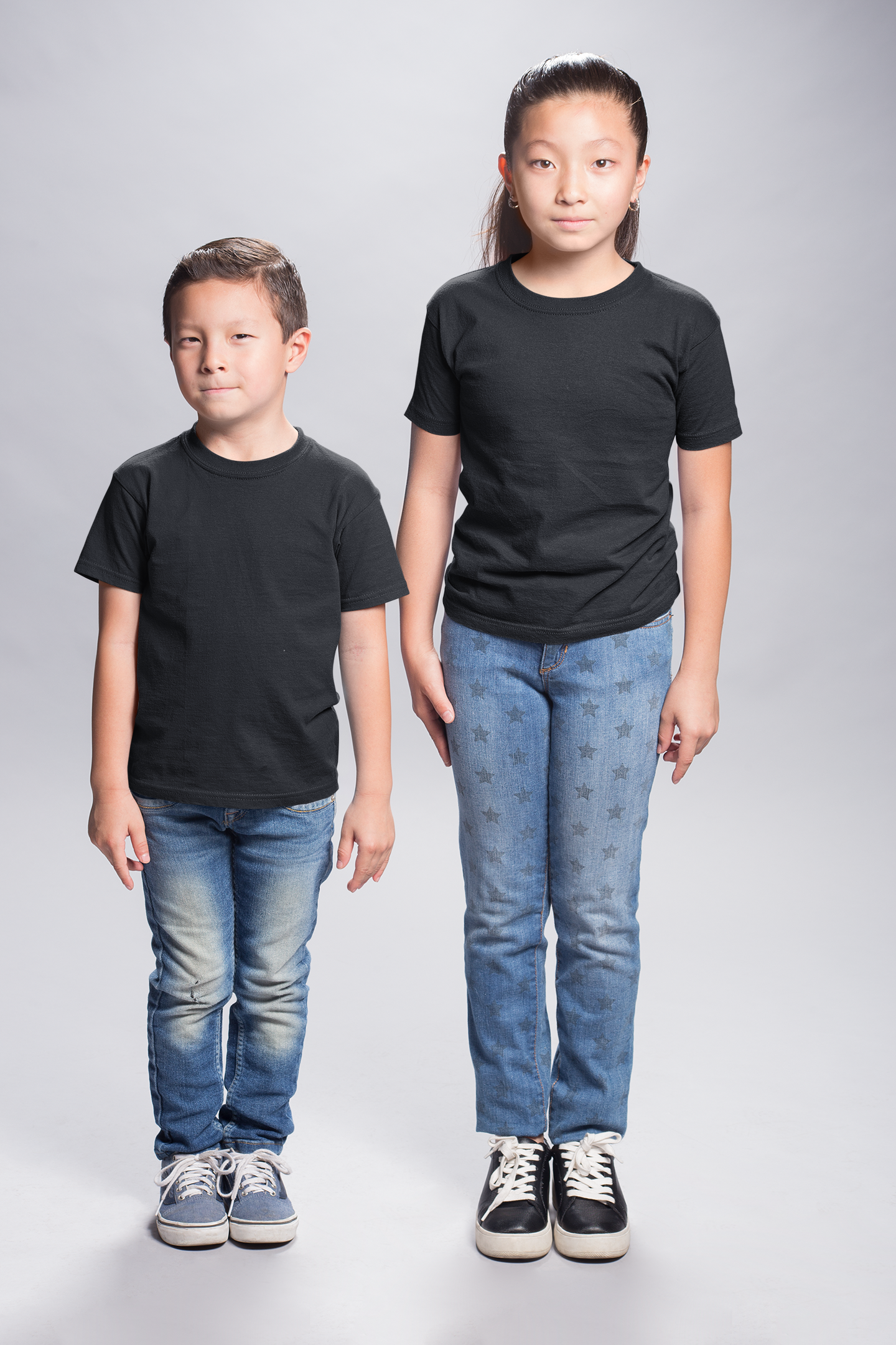 Black Kids Premium 160 Toddler Round Neck