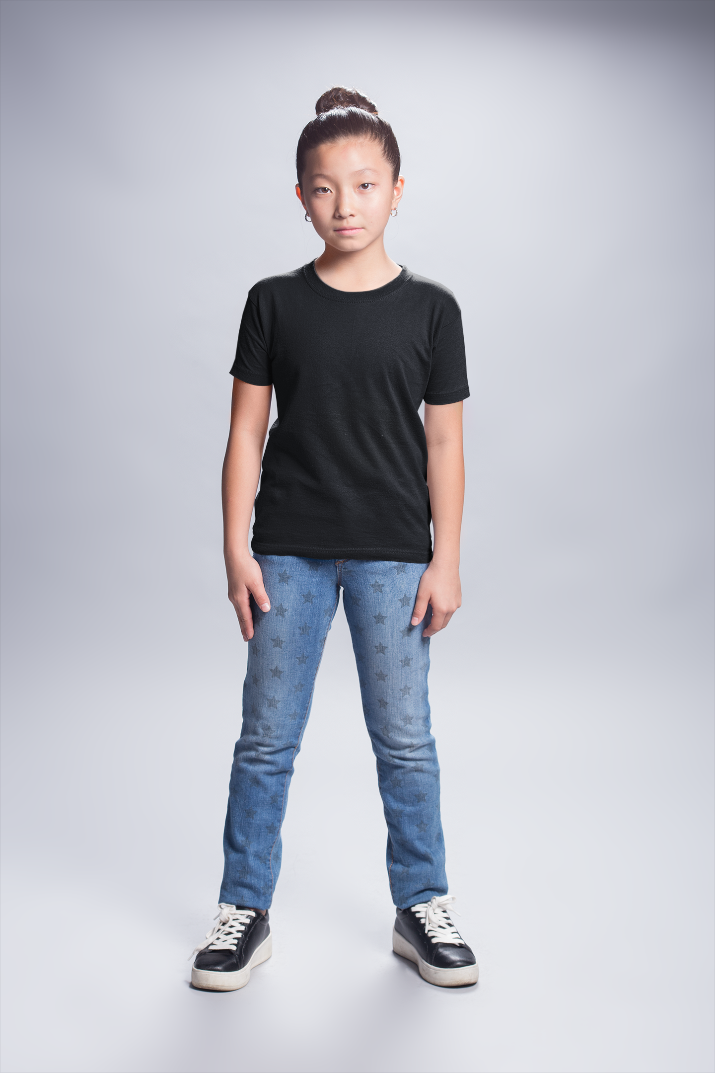 Black Kids Premium 160 Toddler Round Neck