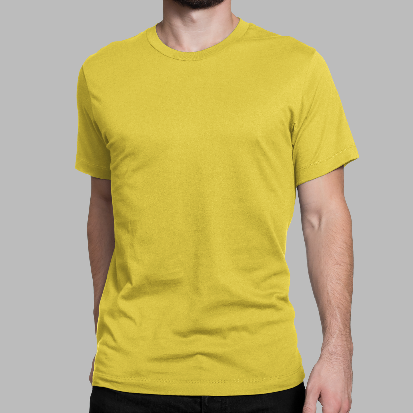 Yellow Platinum 180 GSM Unisex Round Neck