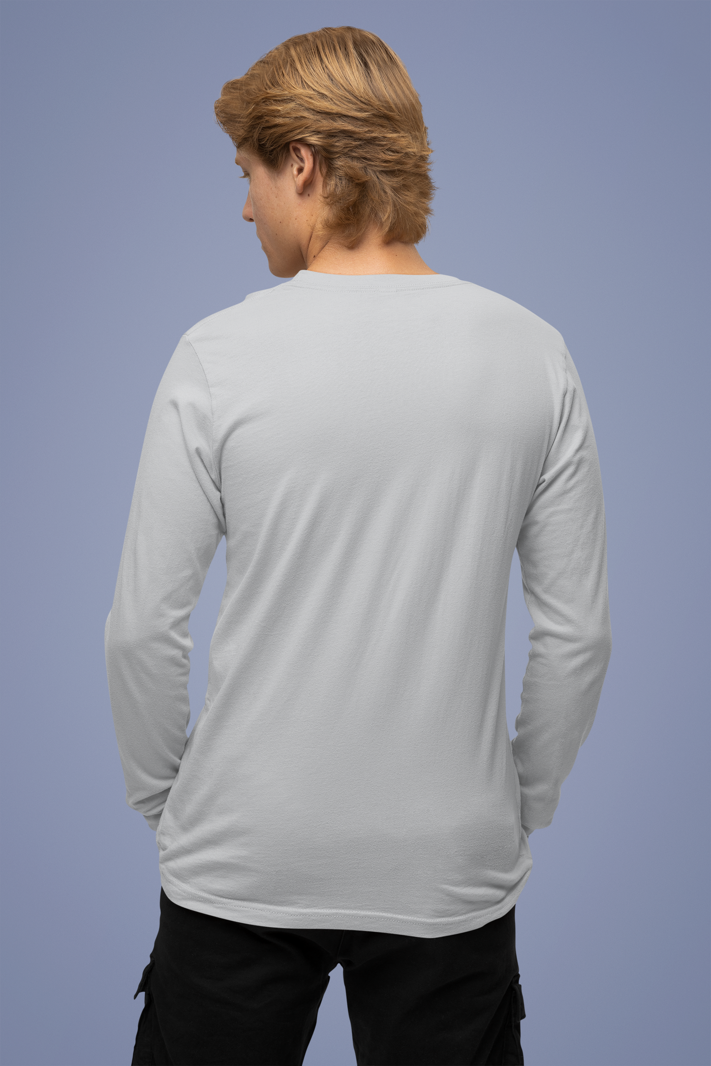 Grey HTR Men Platinum 180 Full Sleeve Round Neck
