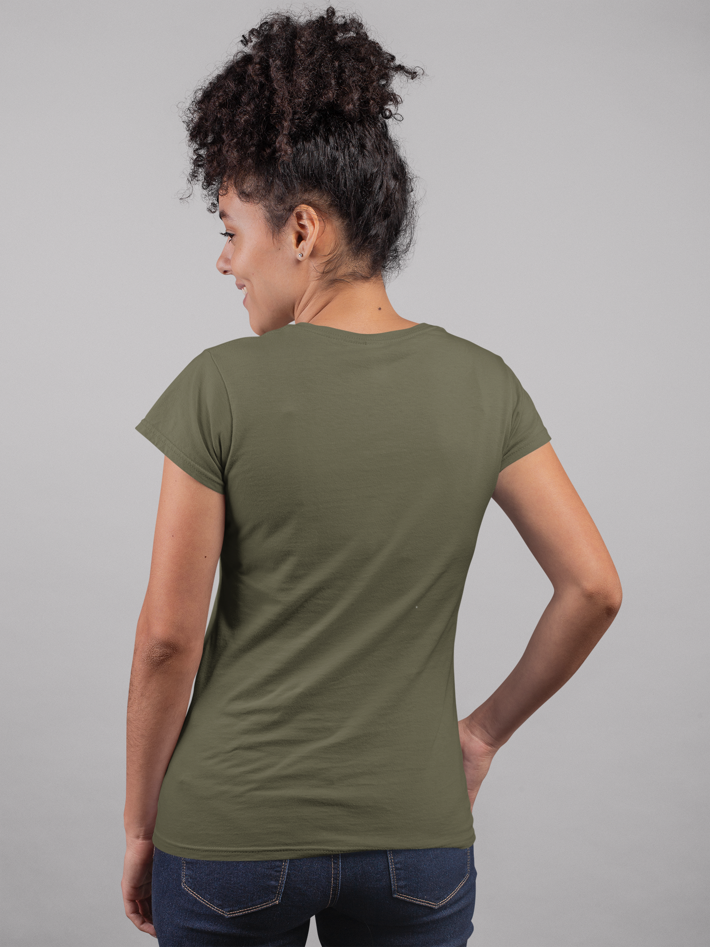 Olive Green Premium 160 GSM Unisex Round Neck