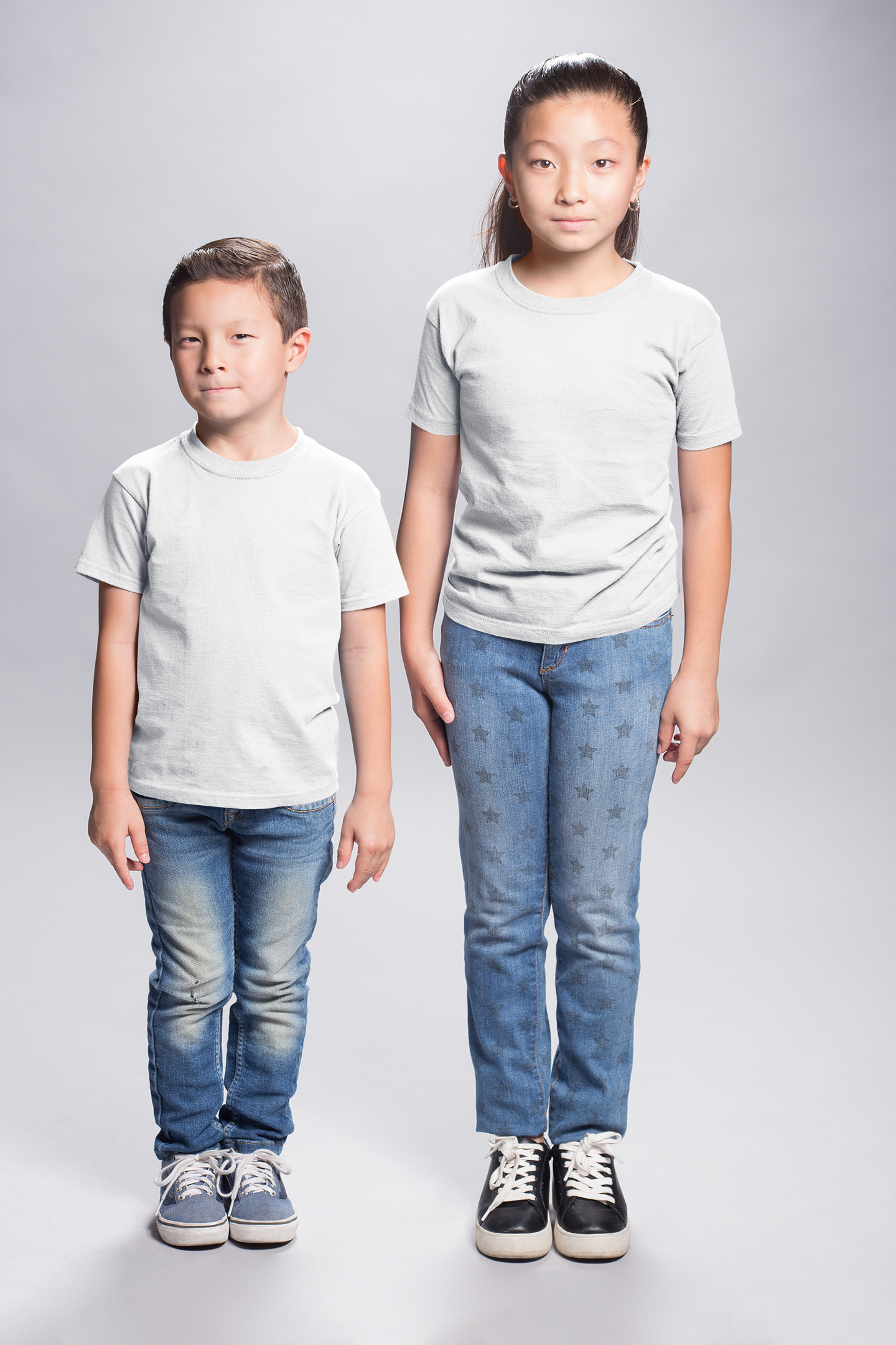 White Kids Premium 160 Toddler Round Neck