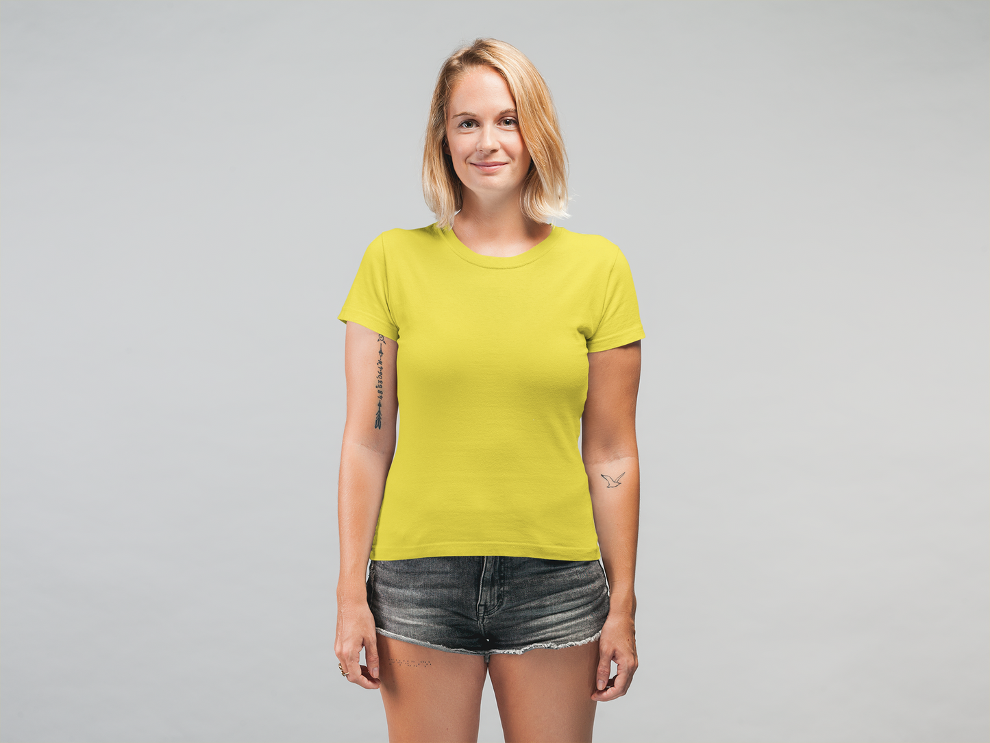 Yellow Platinum 180 GSM Unisex Round Neck