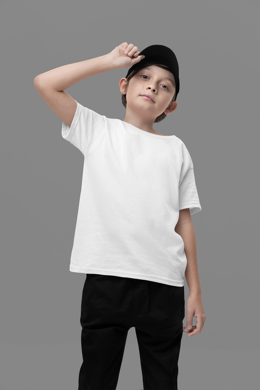 White Kids Premium 160 Toddler Round Neck