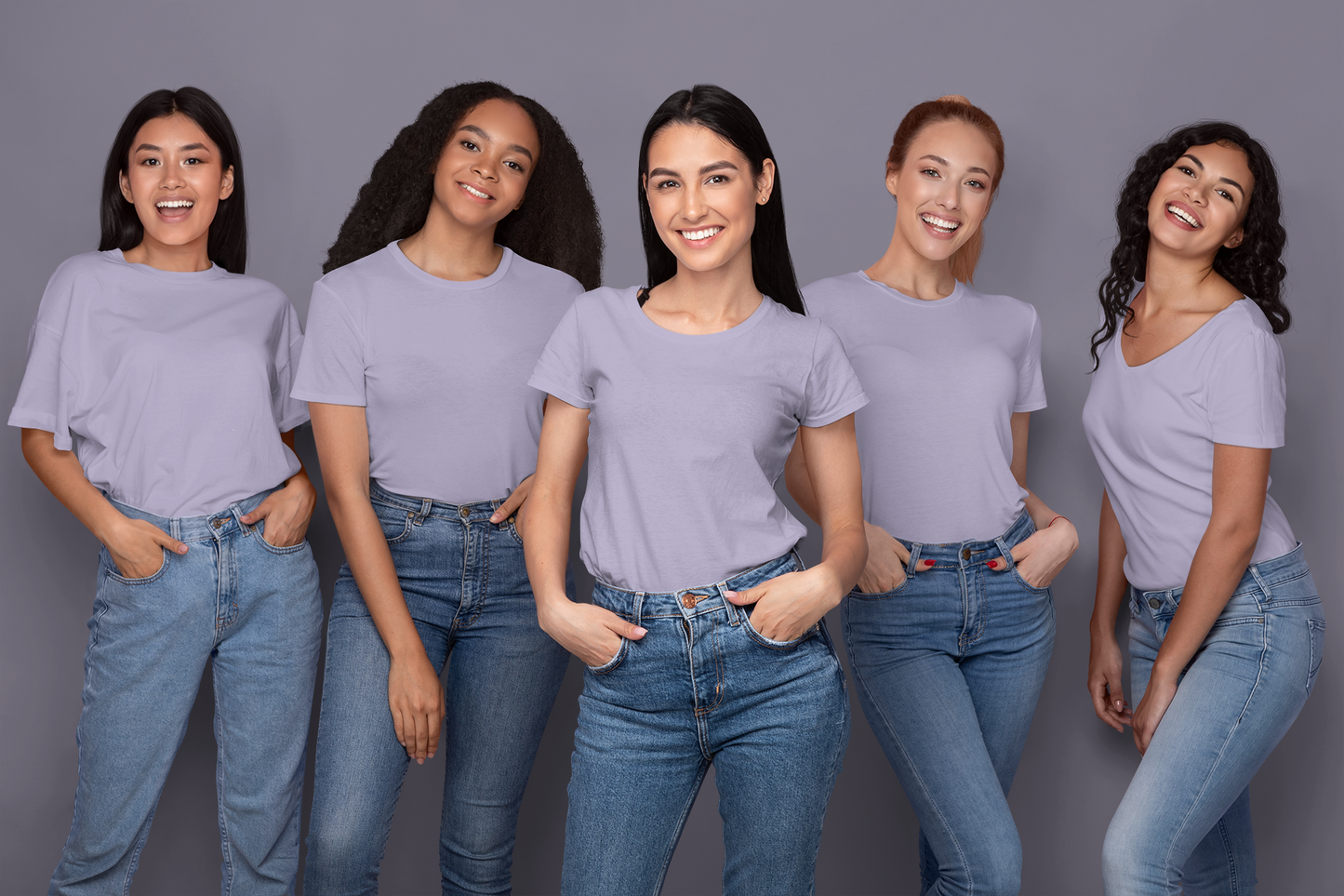 Lilac Premium 160 Women Round Neck