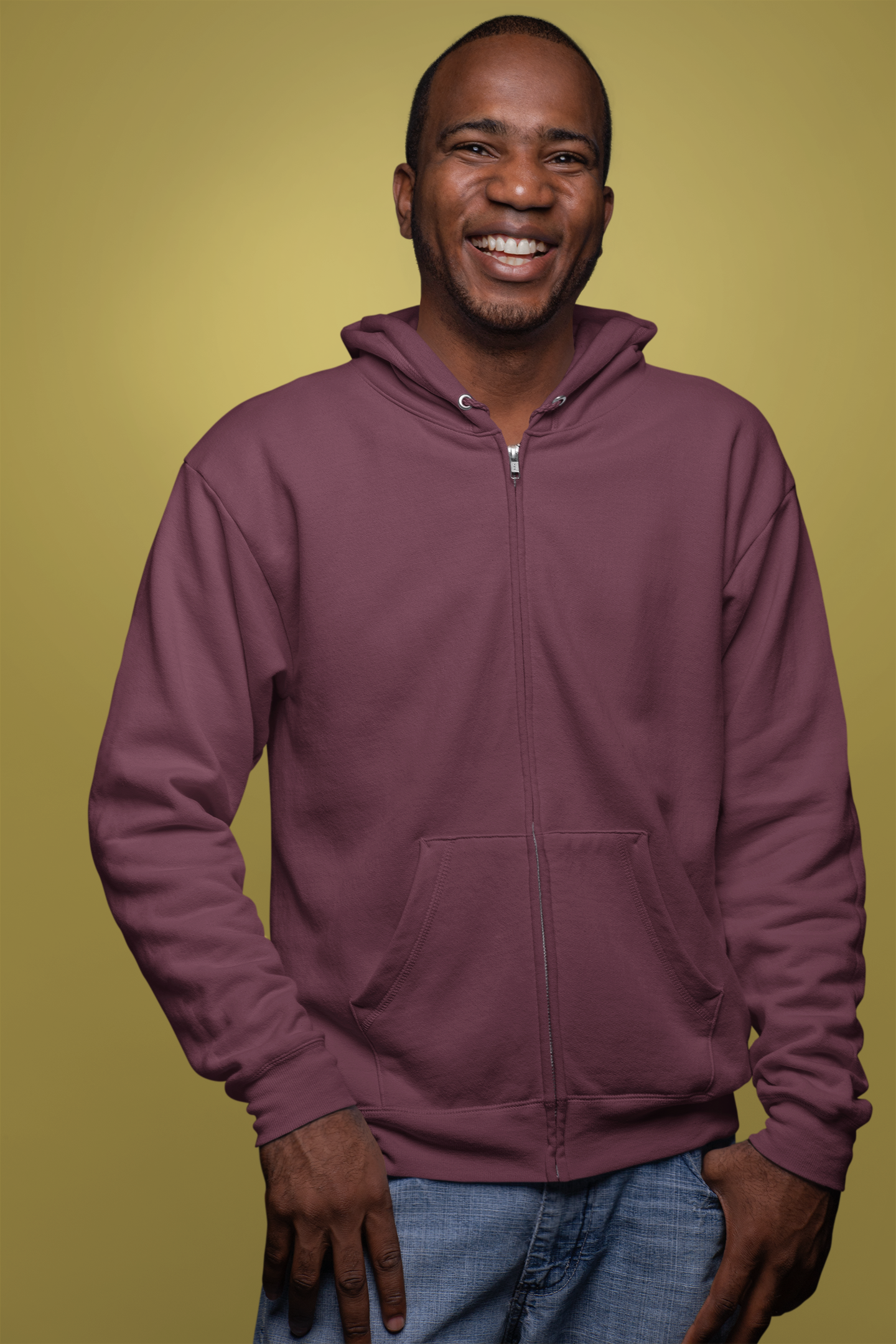 Maroon Snowsoft Unisex Zipper Hoodie