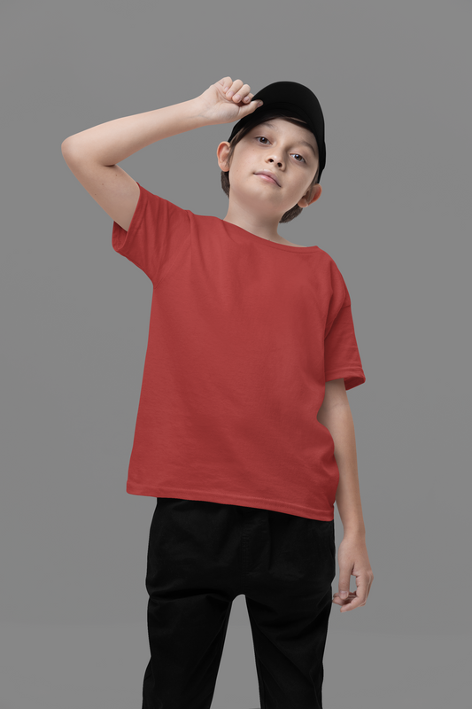 Red Kids Premium 160 Toddler Round Neck