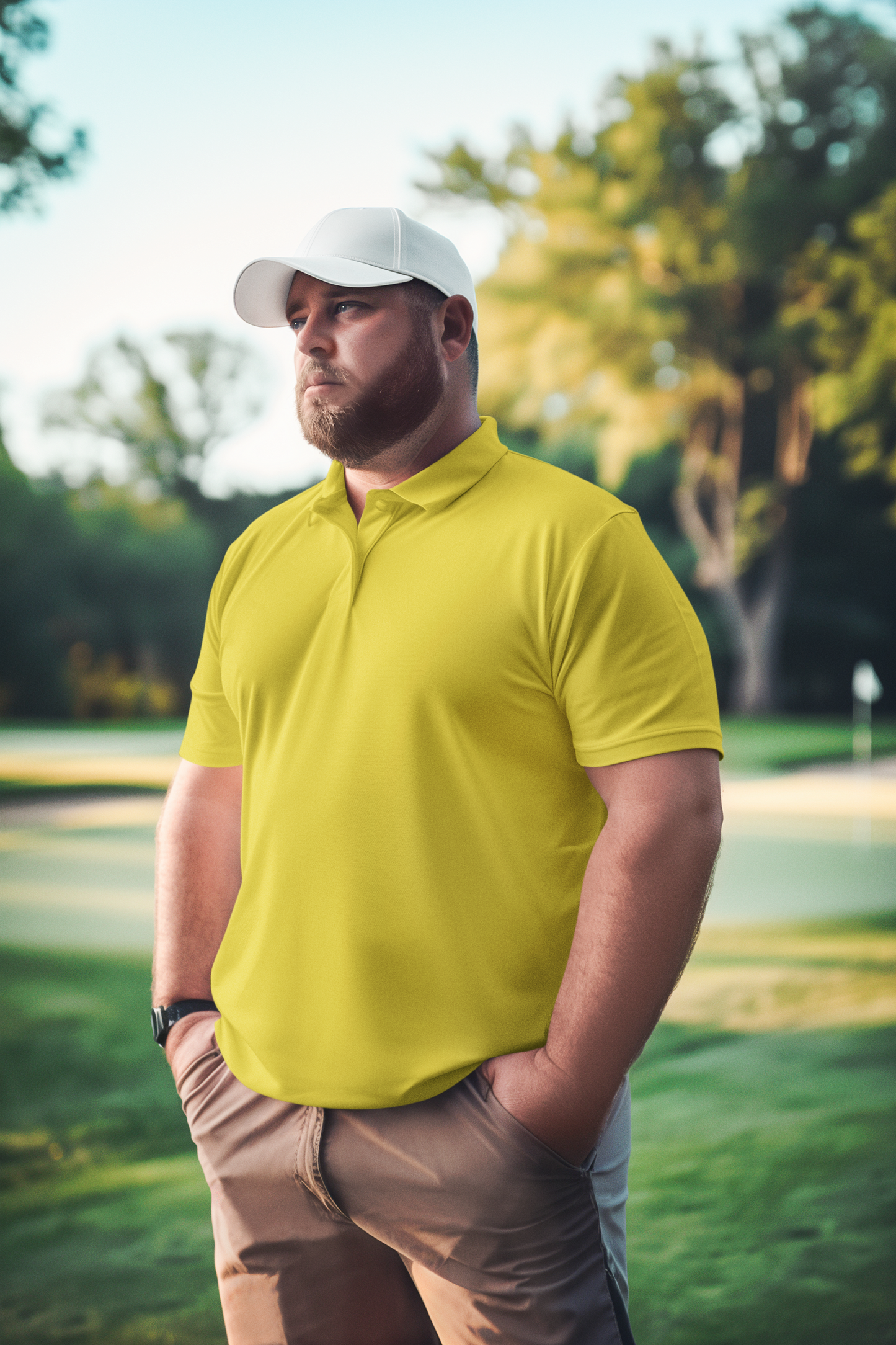 Yellow Plus Polo Unisex Polo