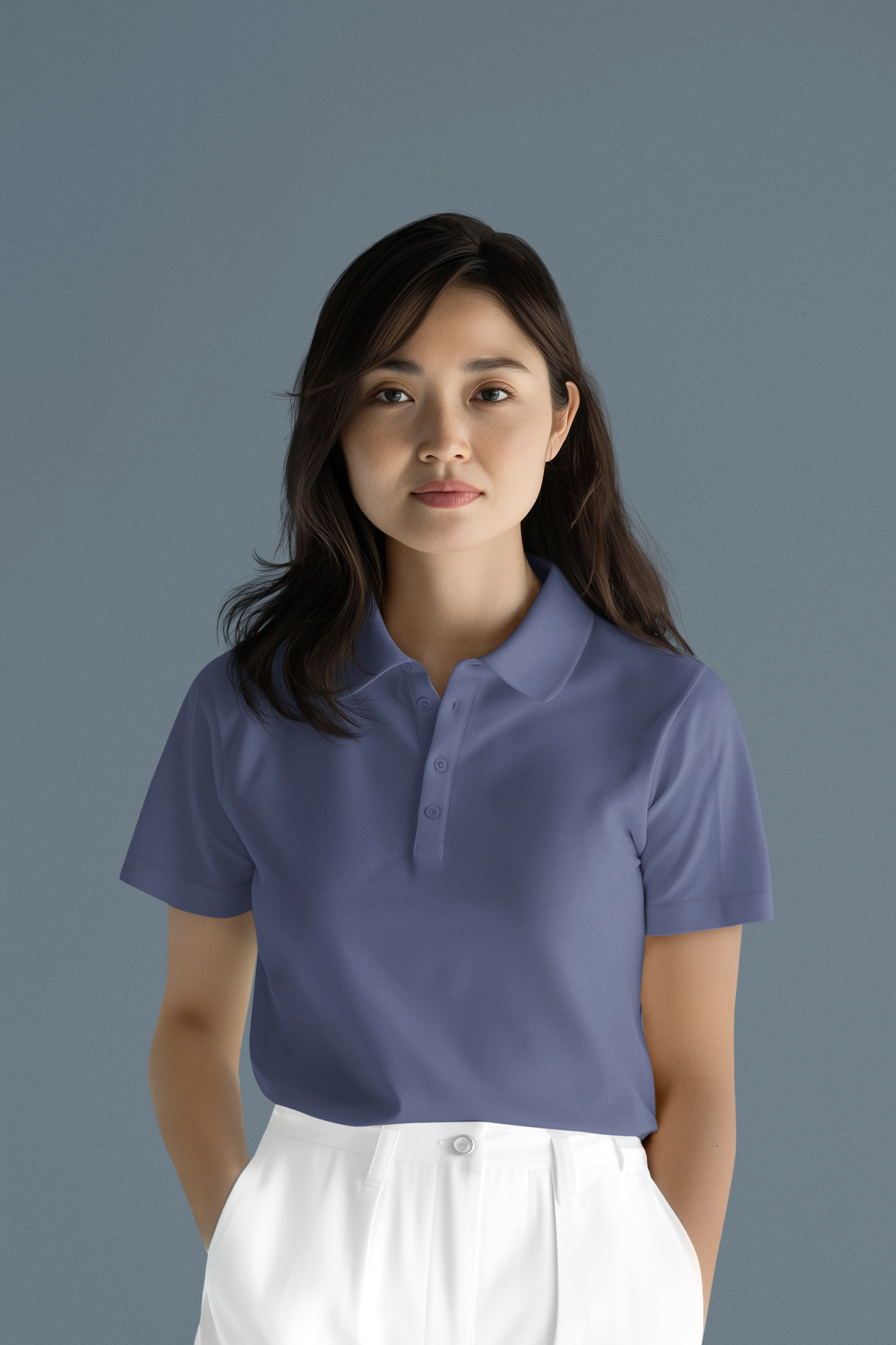 Marlin Blue Executive Unisex Polo