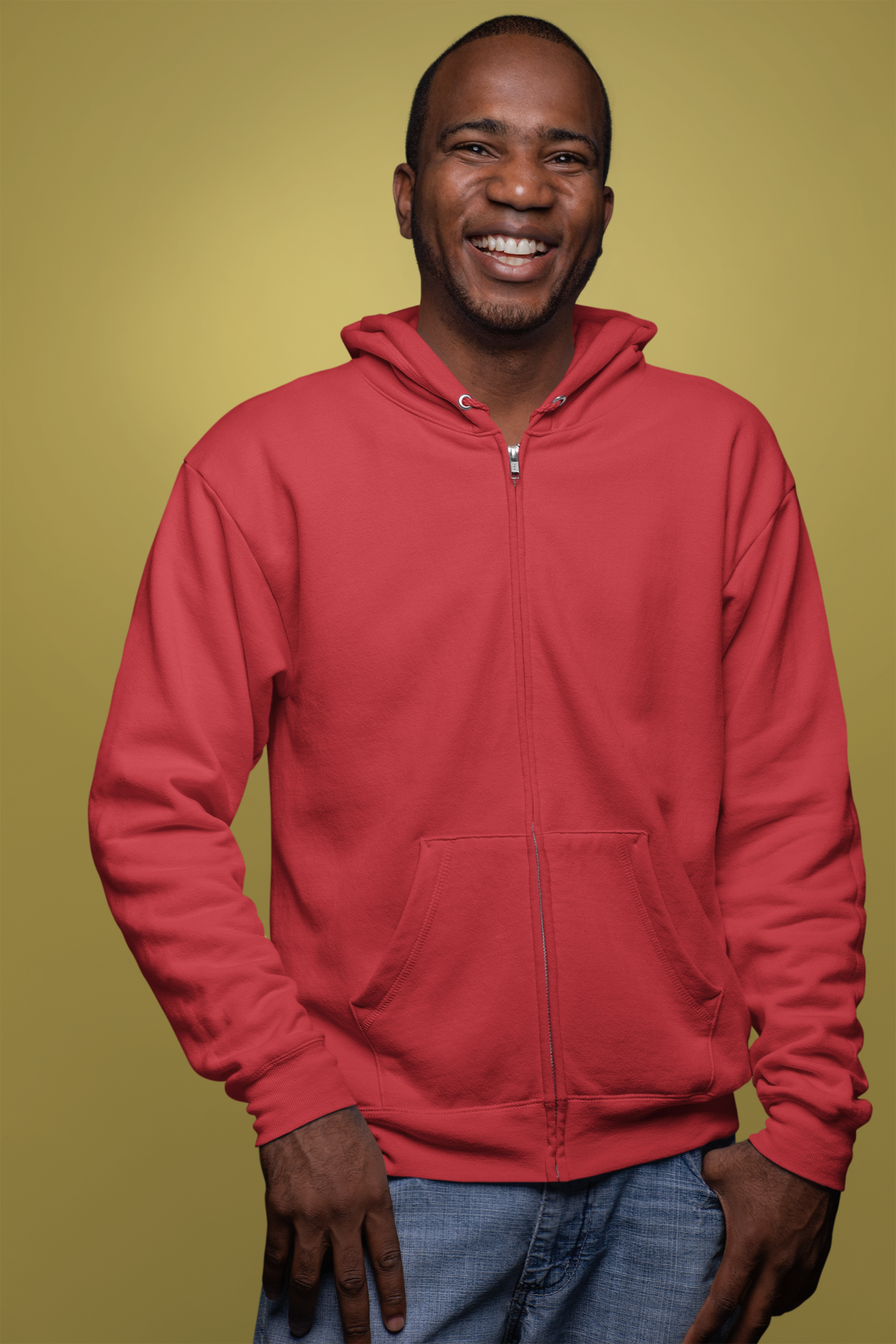 Red Snowsoft Unisex Zipper Hoodie