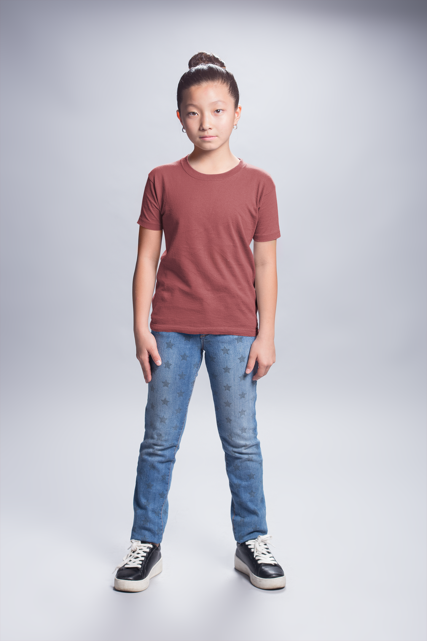 Red Kids Premium 160 Round Neck