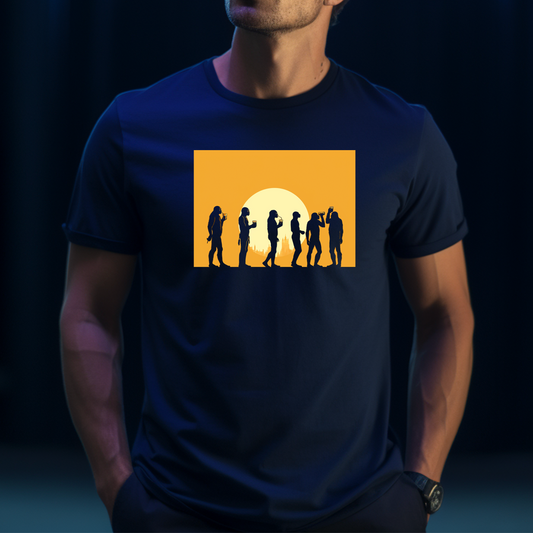 Dyemension : APE-solut EVOLUTION - Partying Apes Printed T-Shirt