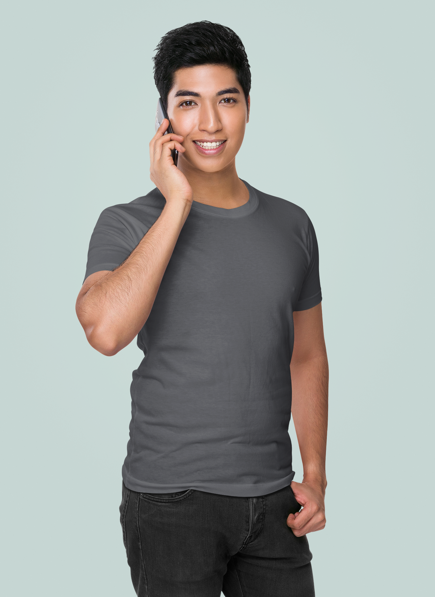 Asphalt Premium 160 GSM Unisex Round Neck