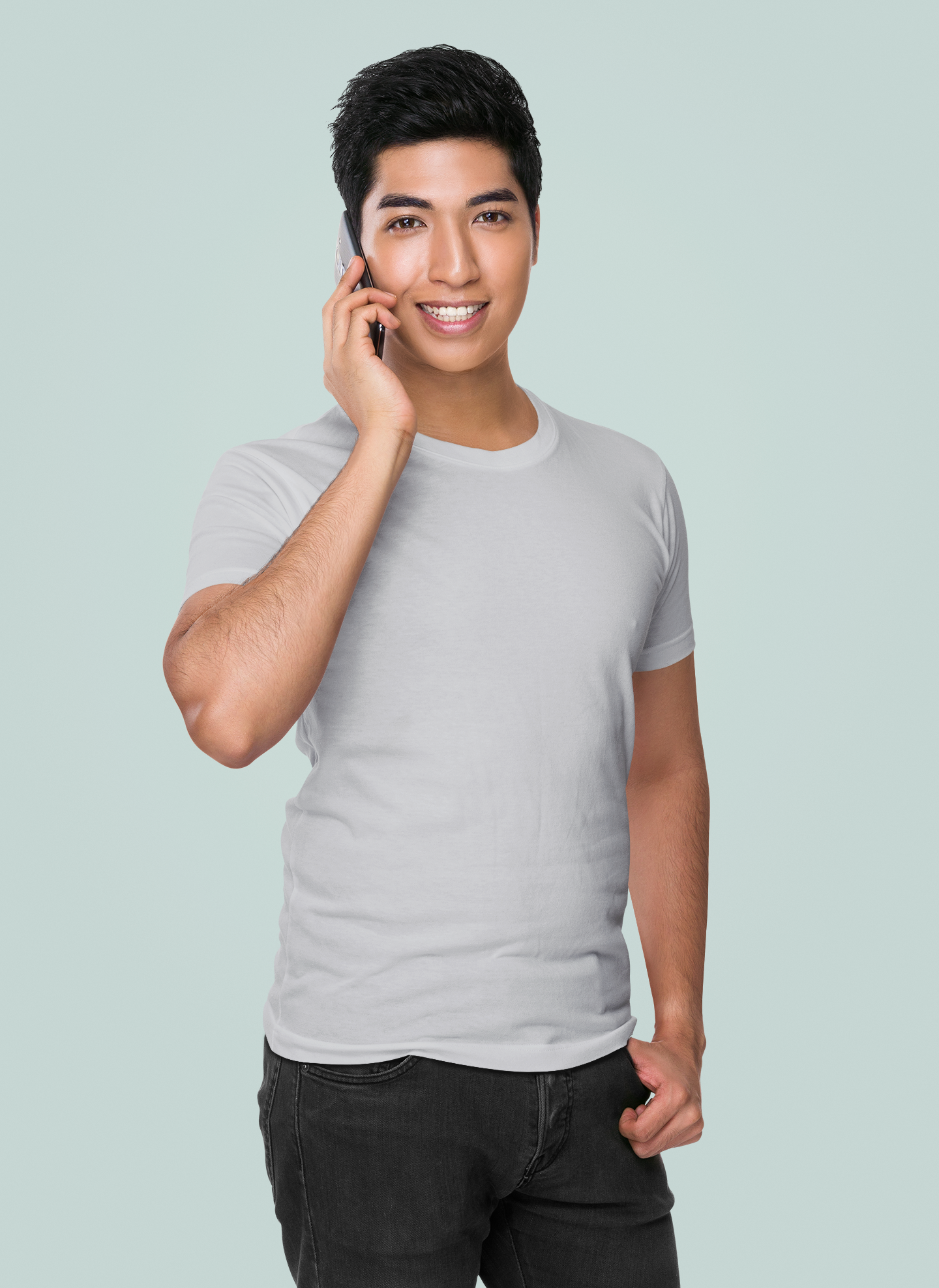 Grey HTR Premium 160 GSM Unisex Round Neck