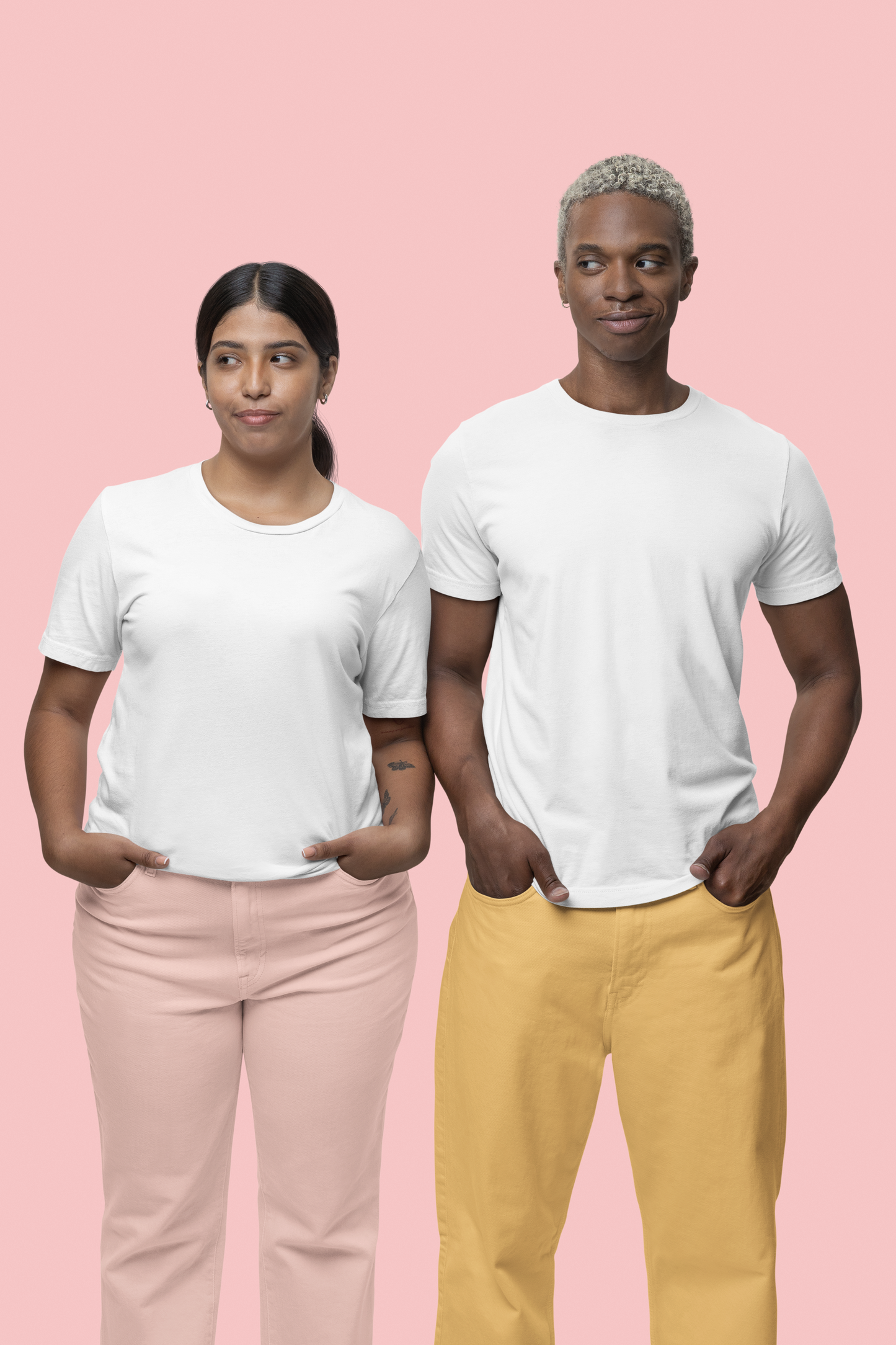White Premium Supima 180 GSM Unisex Round Neck
