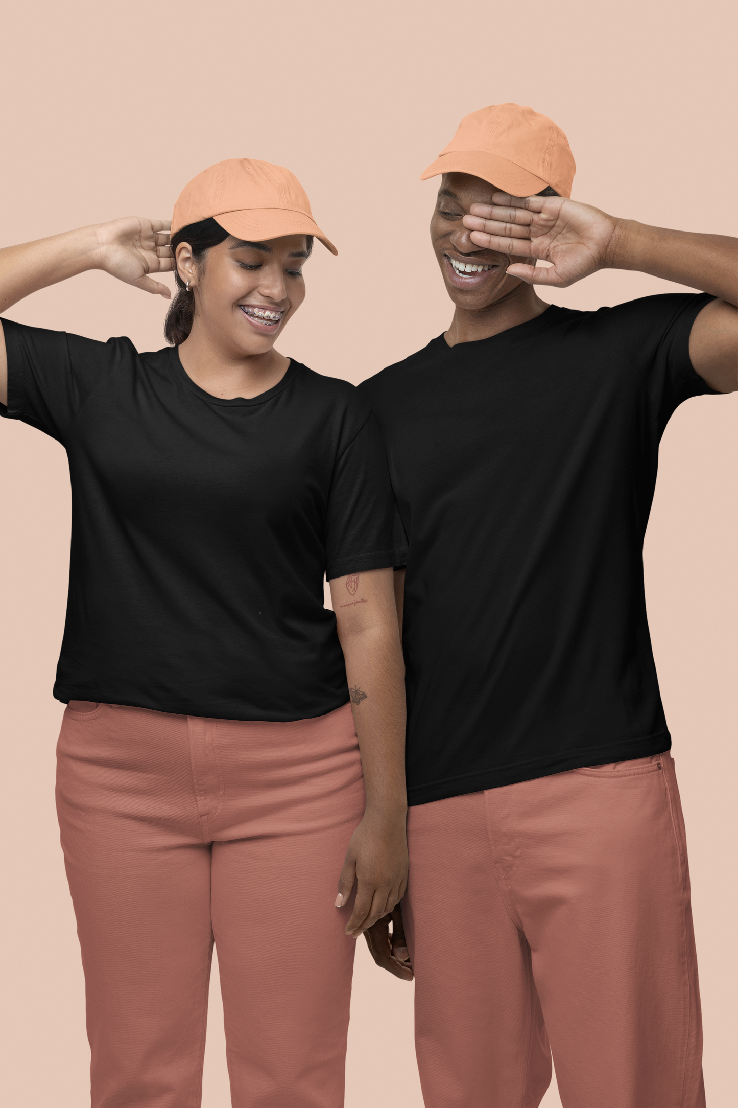 Black Premium Supima 180 GSM Unisex Round Neck