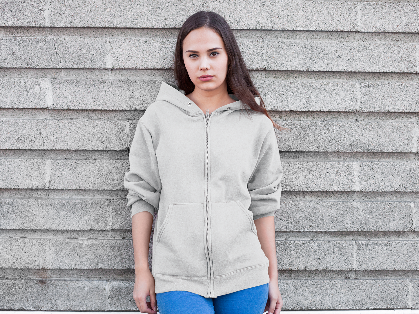 Grey HTR Snowsoft Unisex Zipper Hoodie