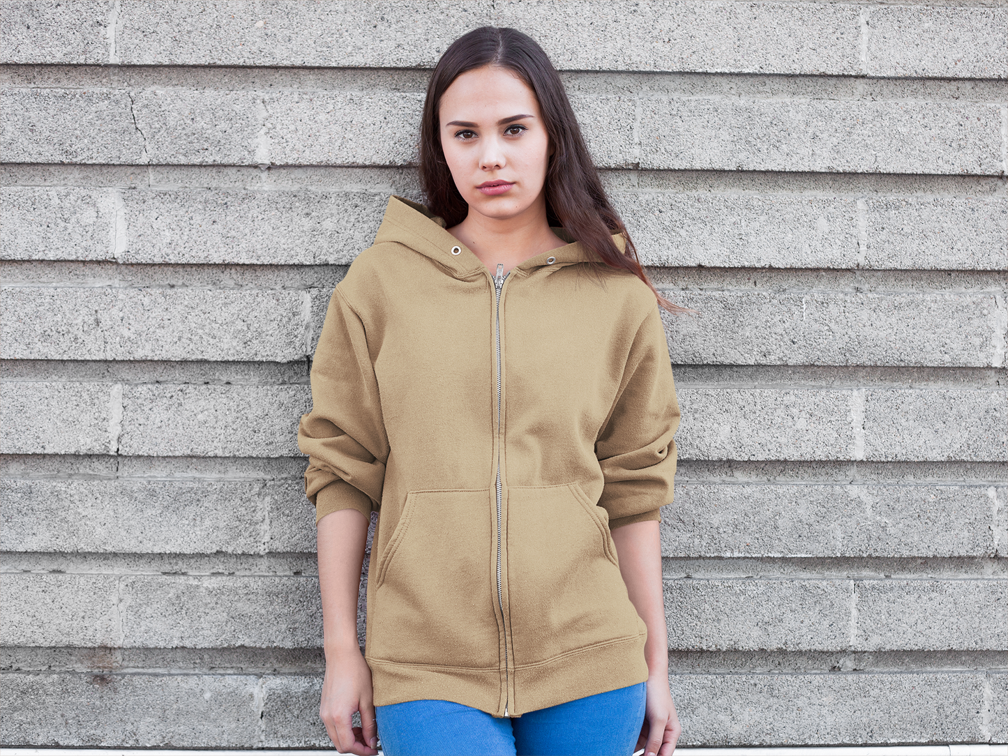 Cafe Snowsoft Unisex Zipper Hoodie