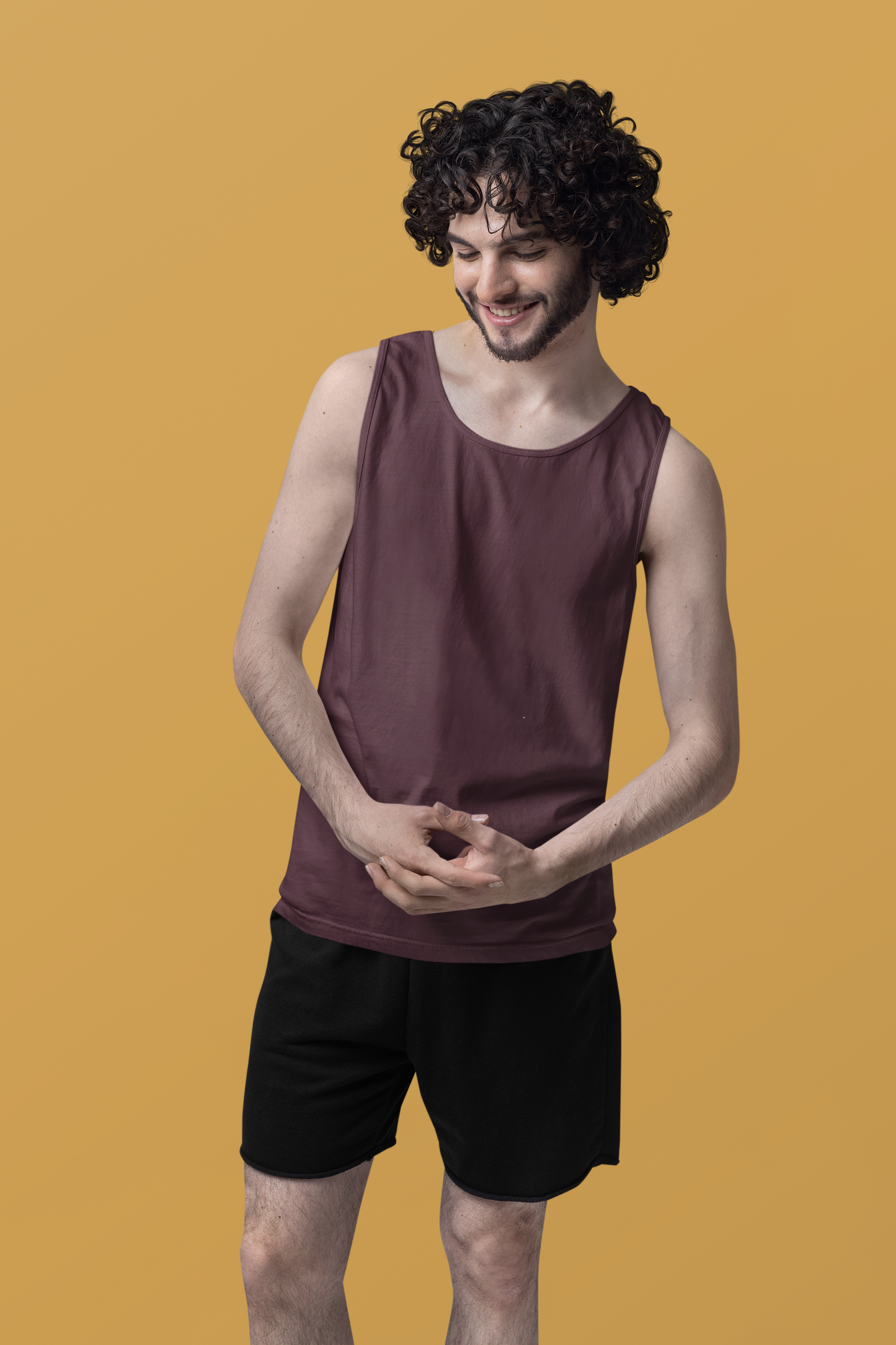 Maroon Men Premium 160 Tank Top