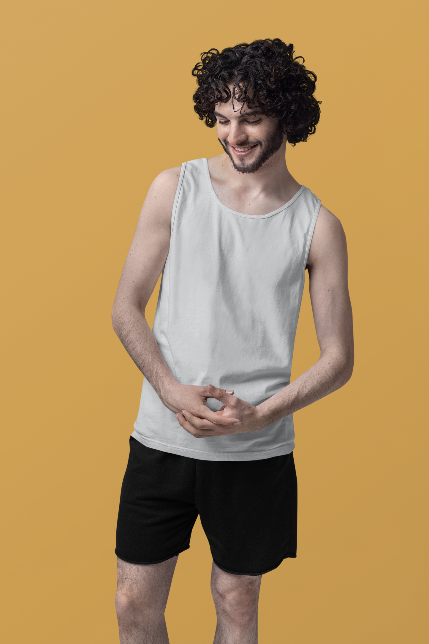 Grey HTR Men Premium 160 Tank Top