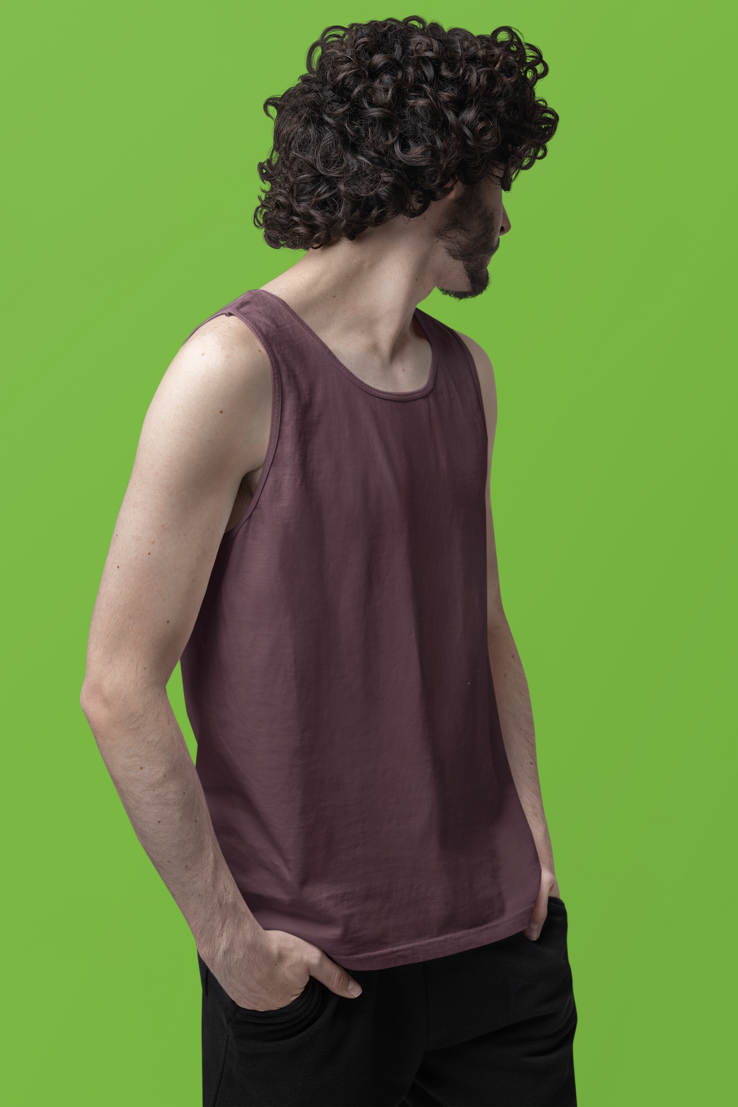 Maroon Men Premium 160 Tank Top