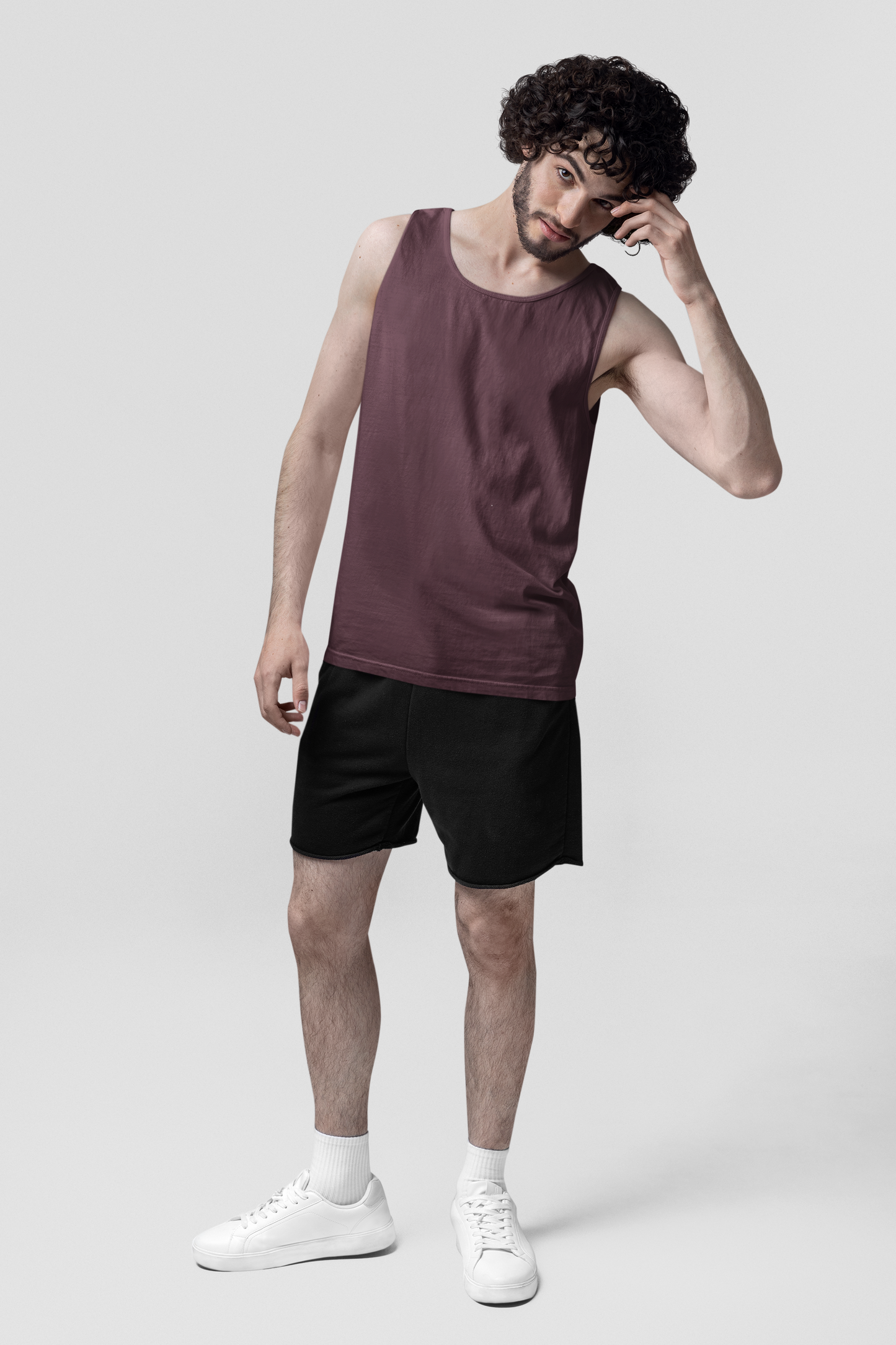 Maroon Men Premium 160 Tank Top