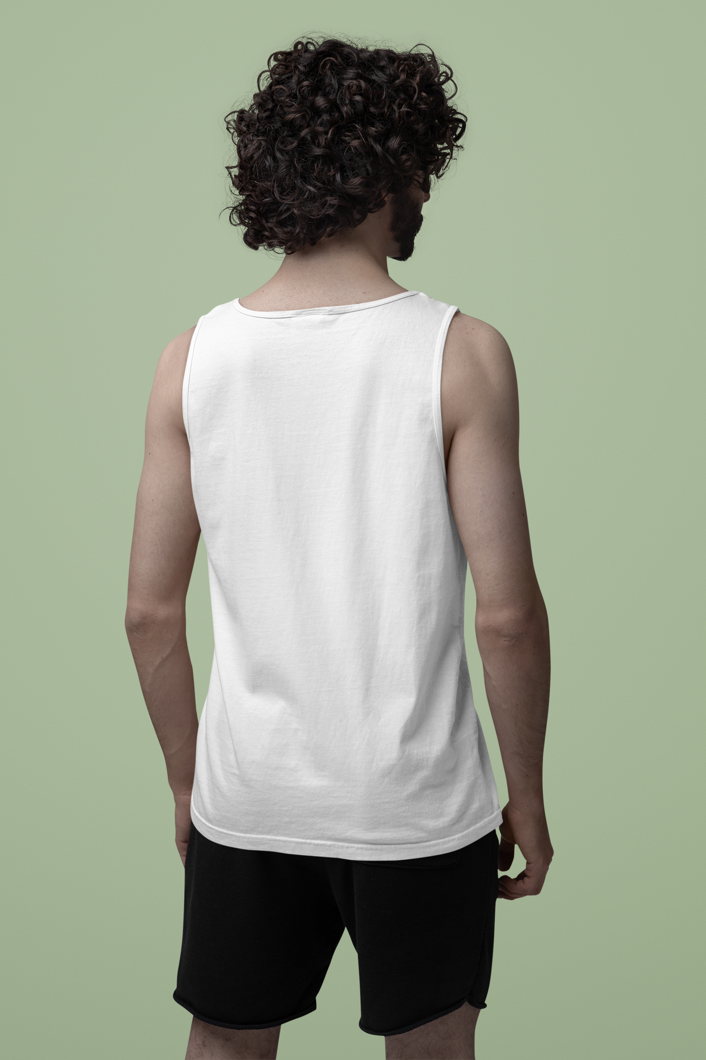 White Men Premium 160 Tank Top