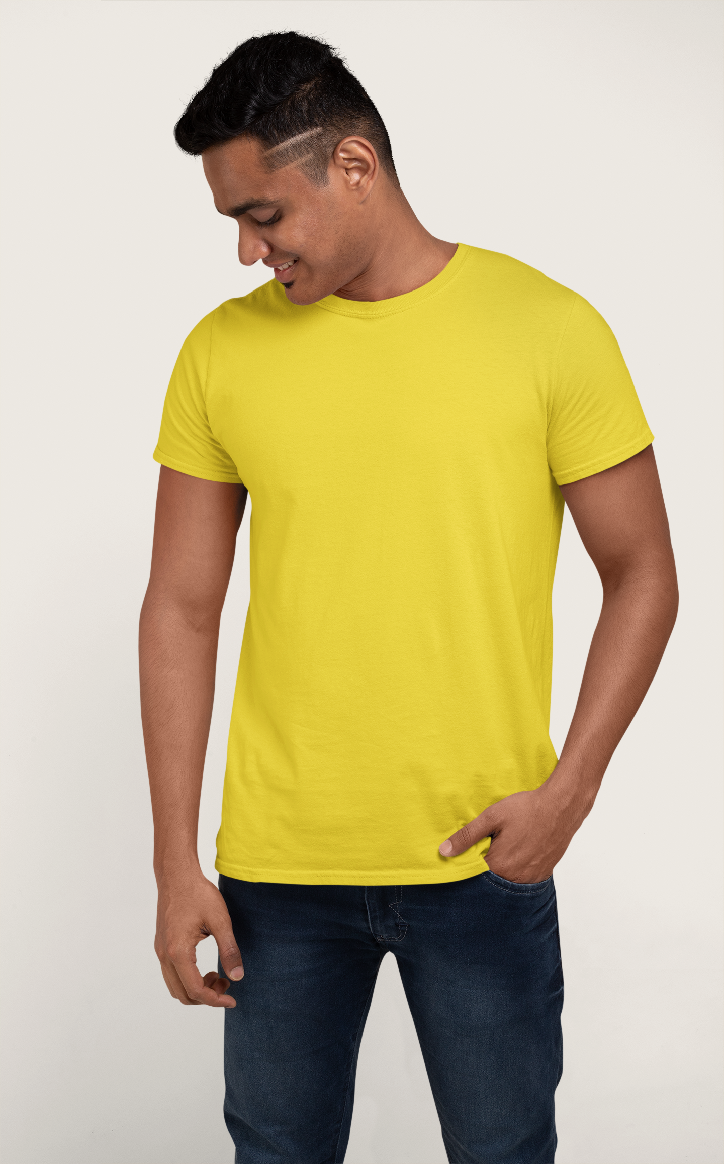 Yellow Platinum 180 GSM Unisex Round Neck