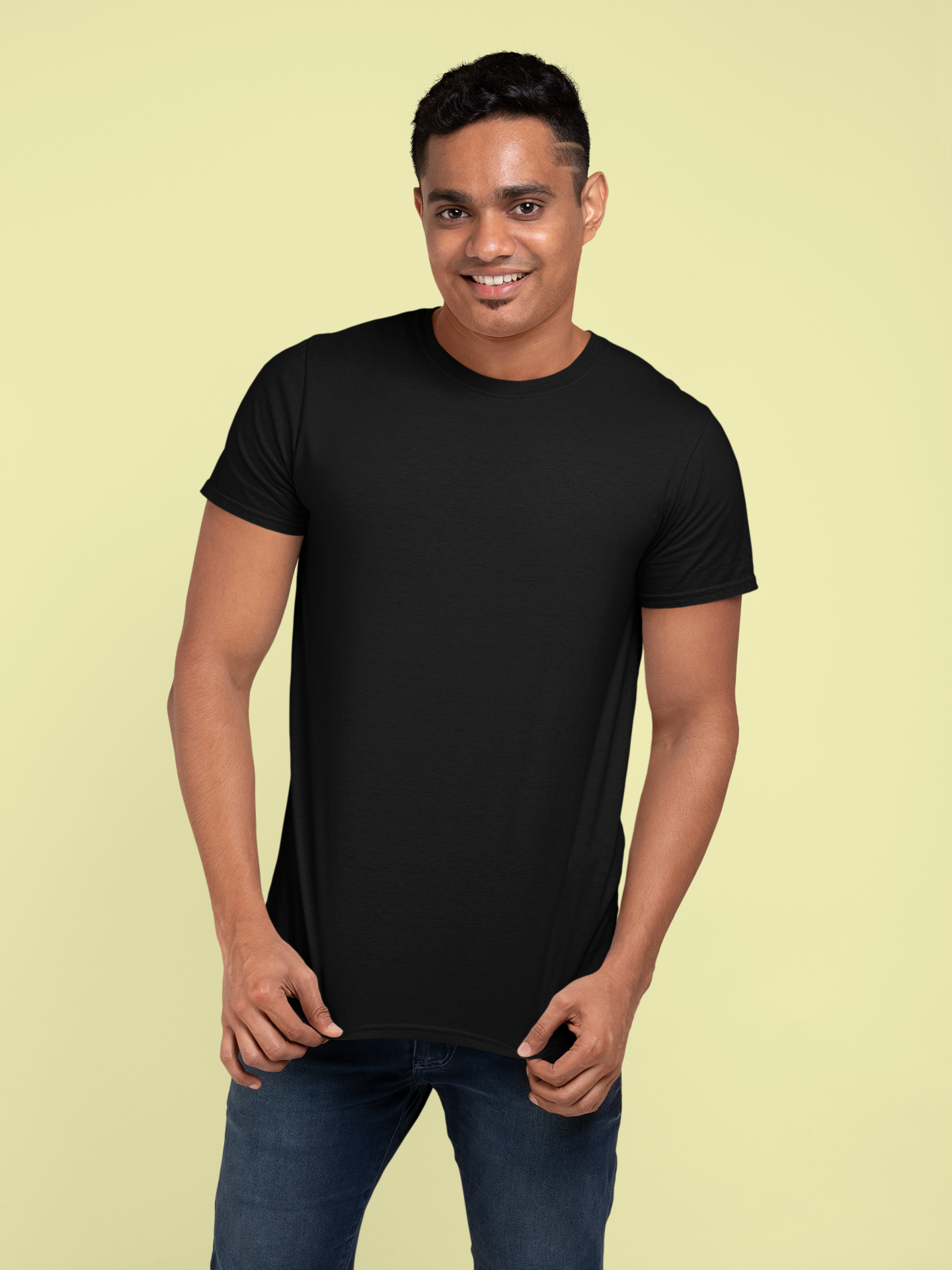 Black Platinum 180 GSM Unisex Round Neck