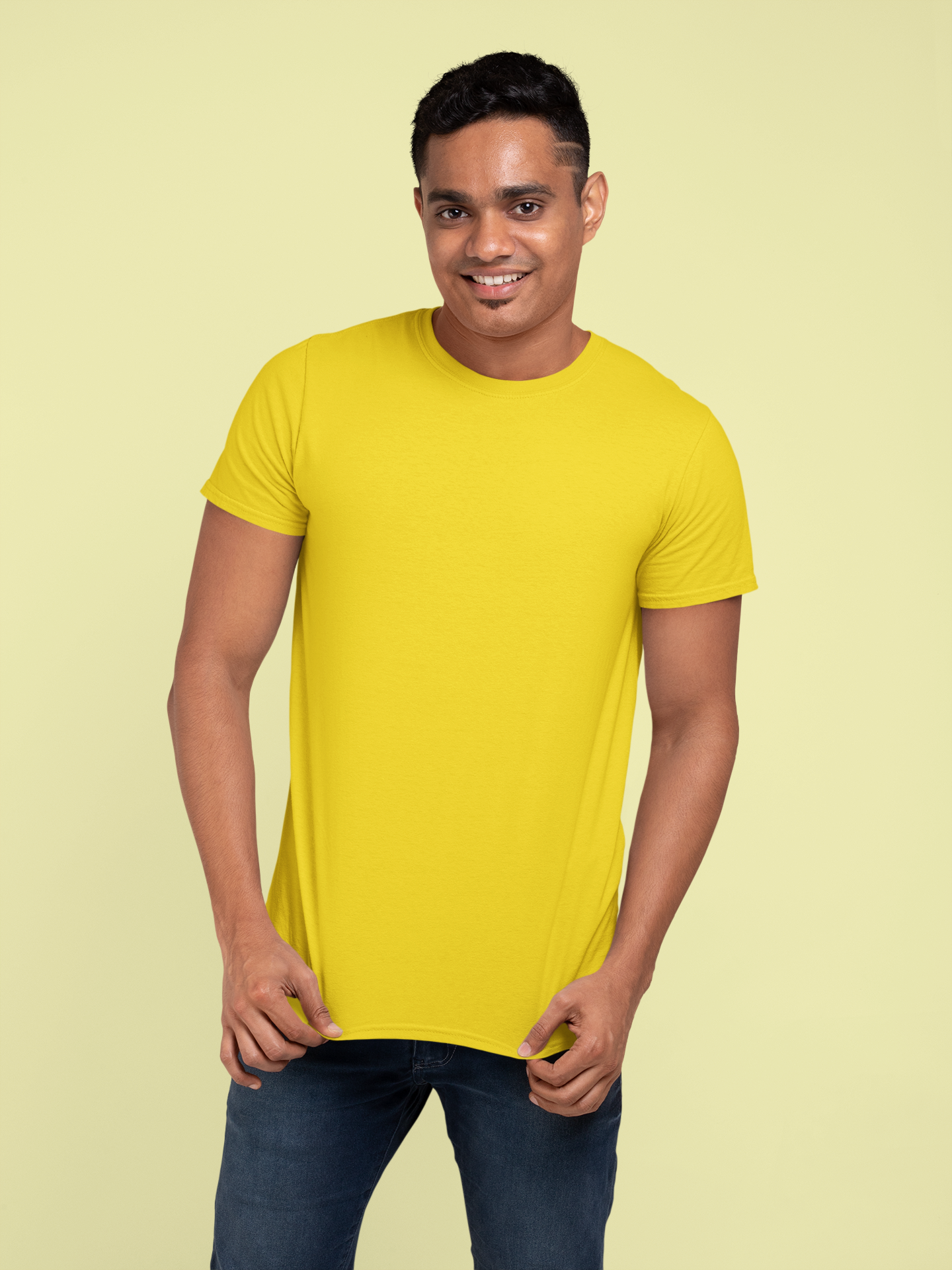 Yellow Platinum 180 GSM Unisex Round Neck