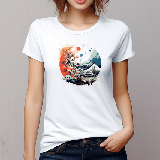 Dyemension: Ikigai Japanese Printed T-Shirt