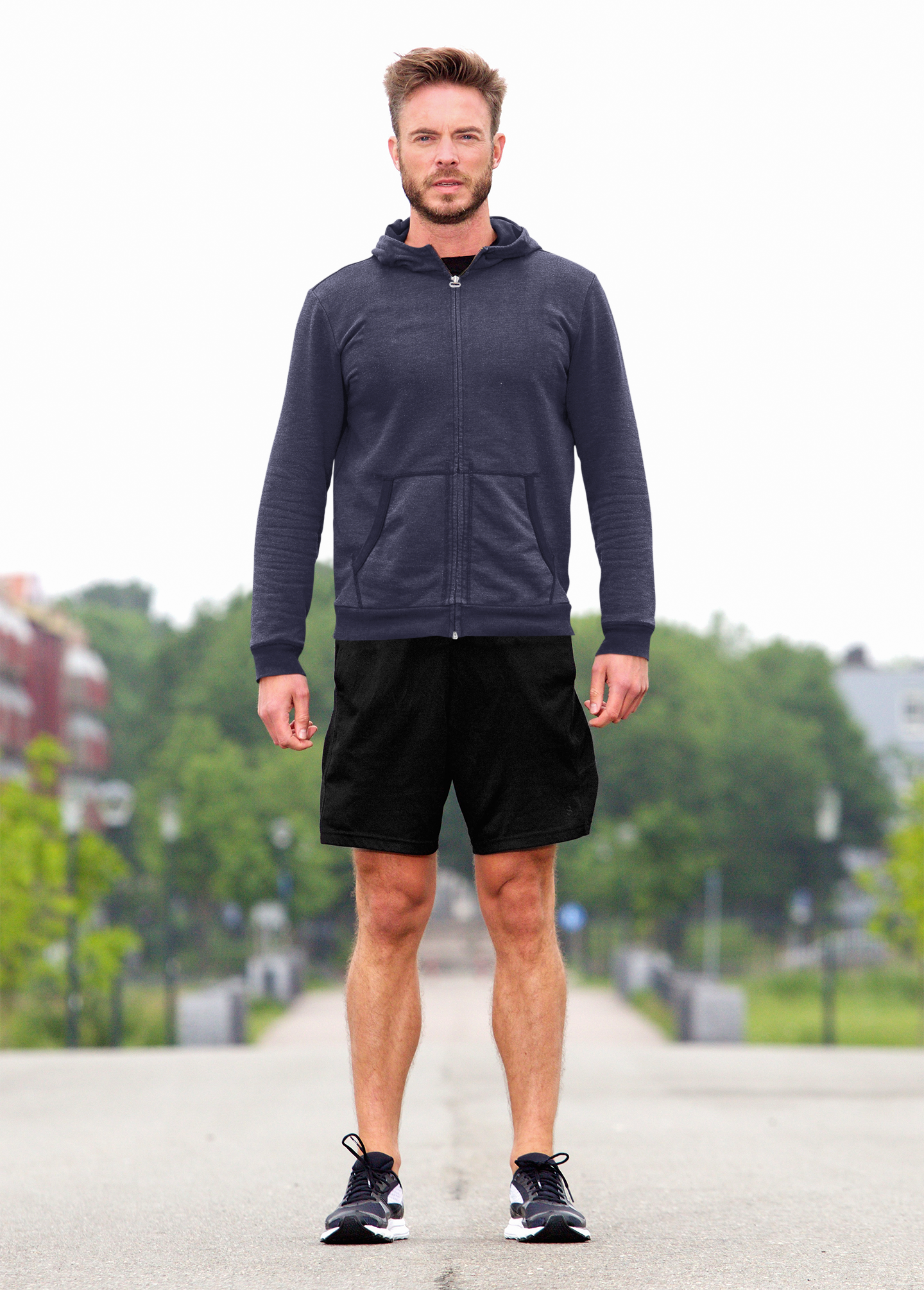 Navy Blue Snowsoft Unisex Zipper Hoodie