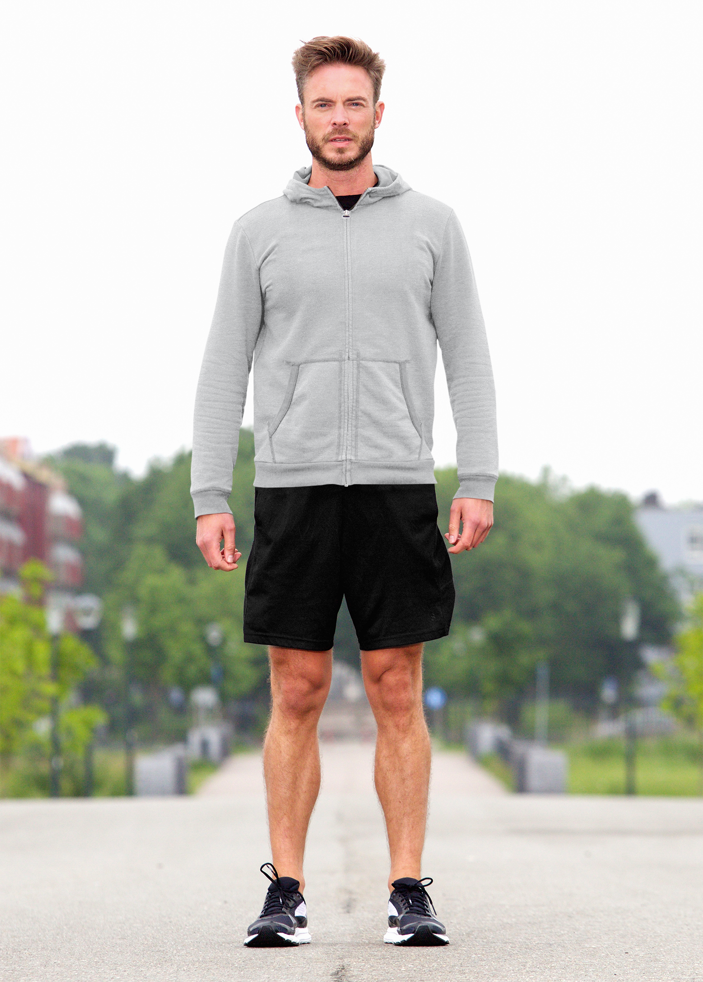 Grey HTR Snowsoft Unisex Zipper Hoodie
