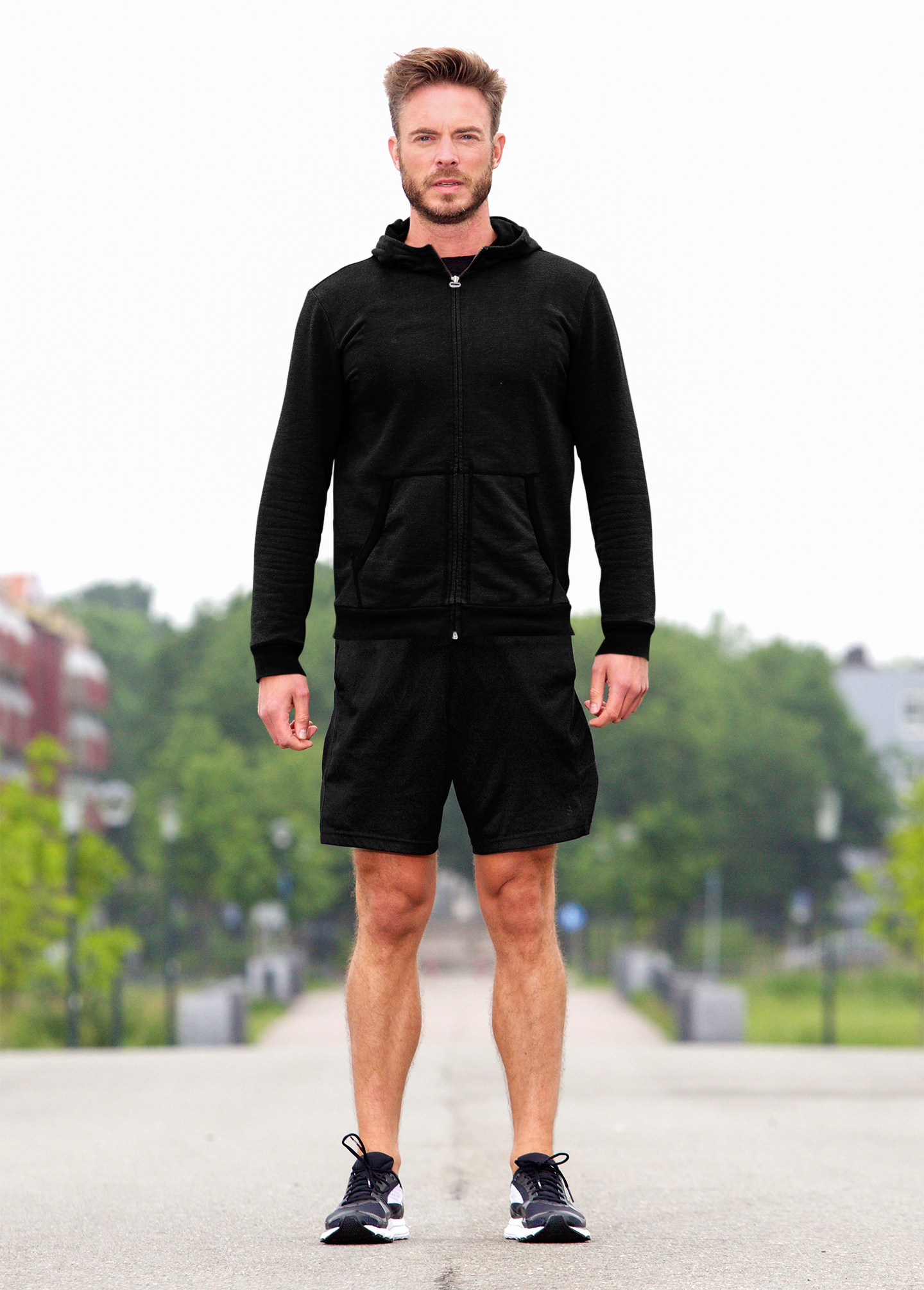 Black Snowsoft Unisex Zipper Hoodie