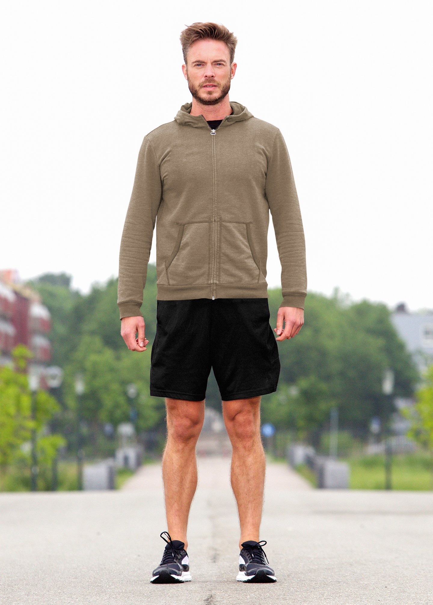 Cafe Snowsoft Unisex Zipper Hoodie