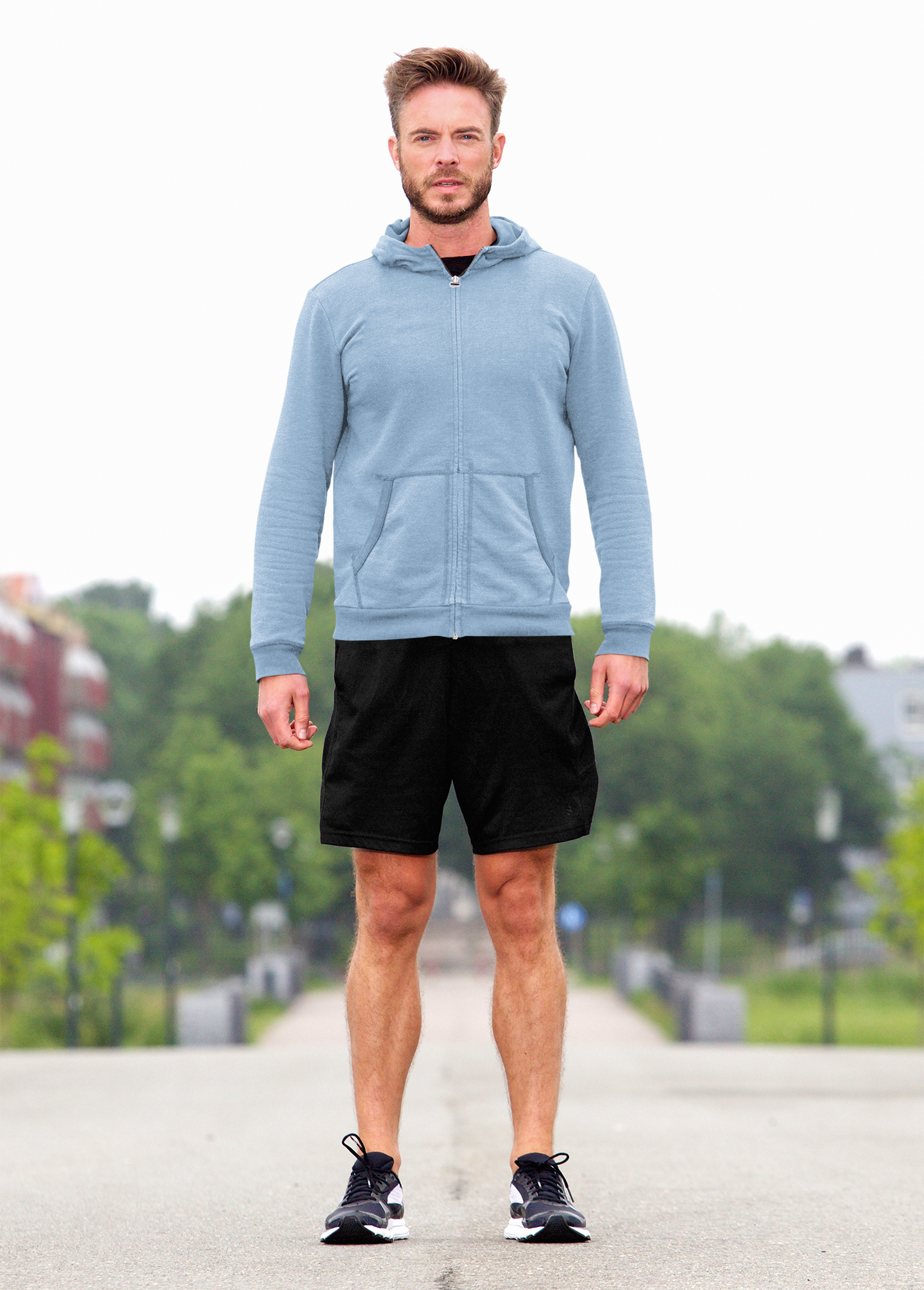 Baby Blue Snowsoft Unisex Zipper Hoodie