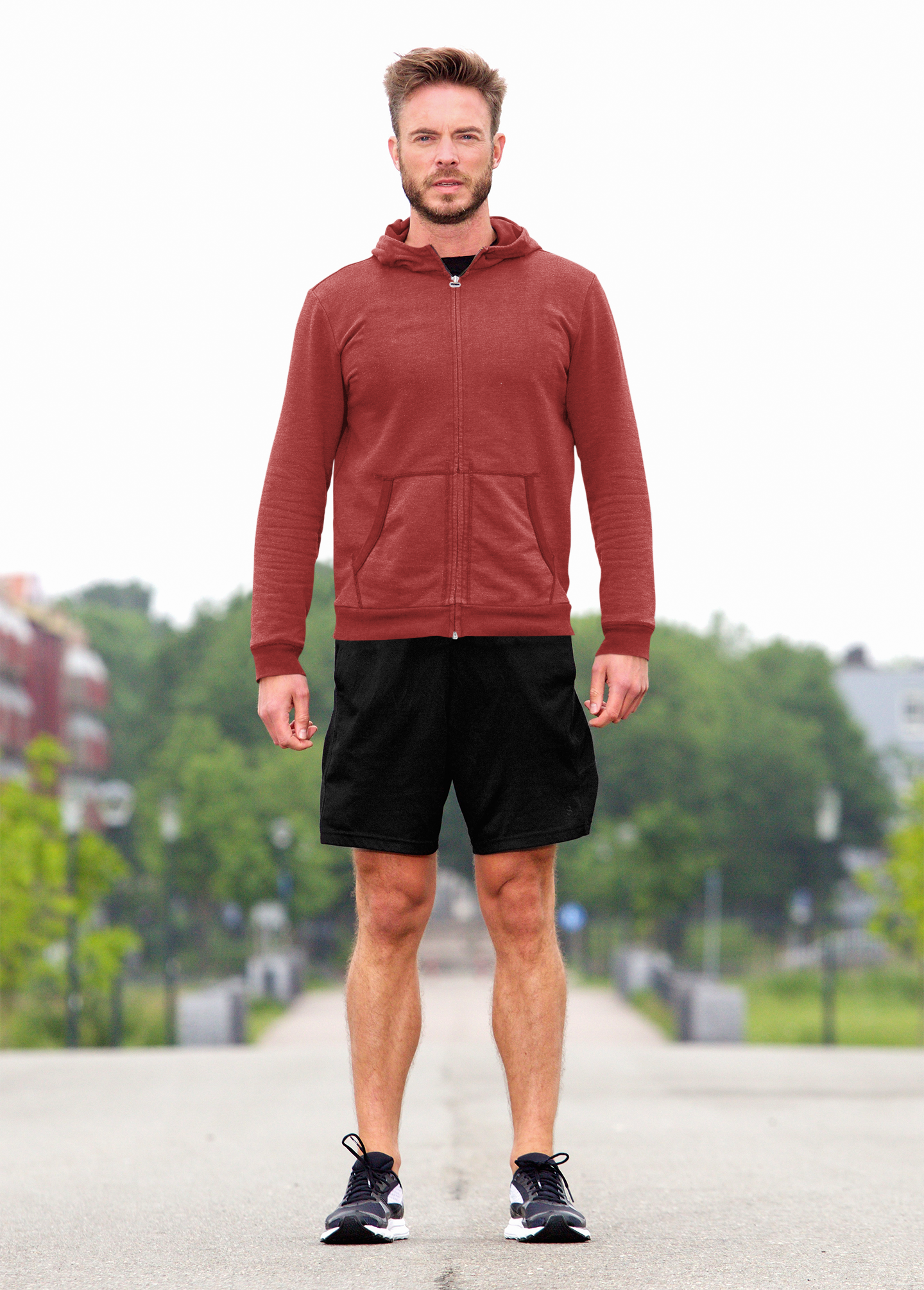 Red Snowsoft Unisex Zipper Hoodie