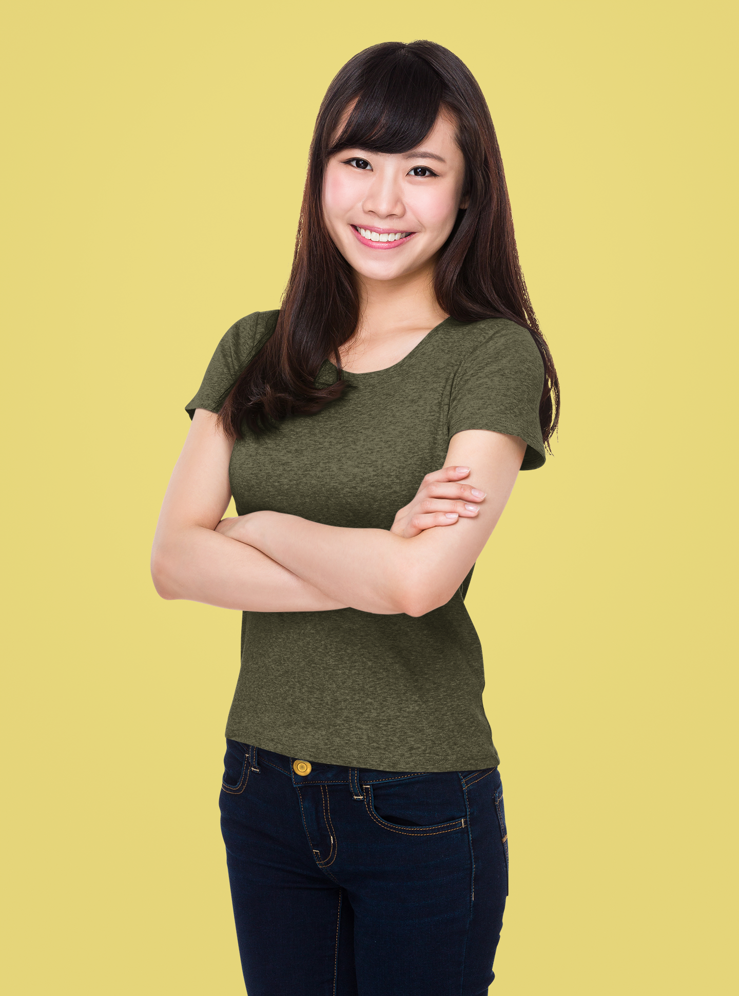Olive Green Platinum 180 GSM Unisex Round Neck