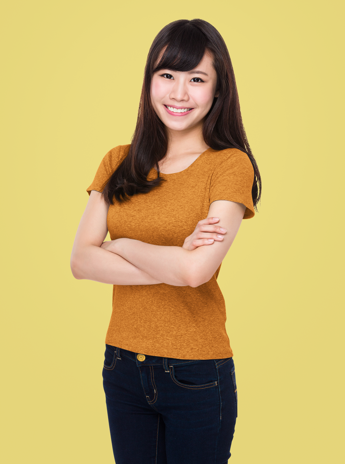 Tangerine Platinum 180 GSM Unisex Round Neck