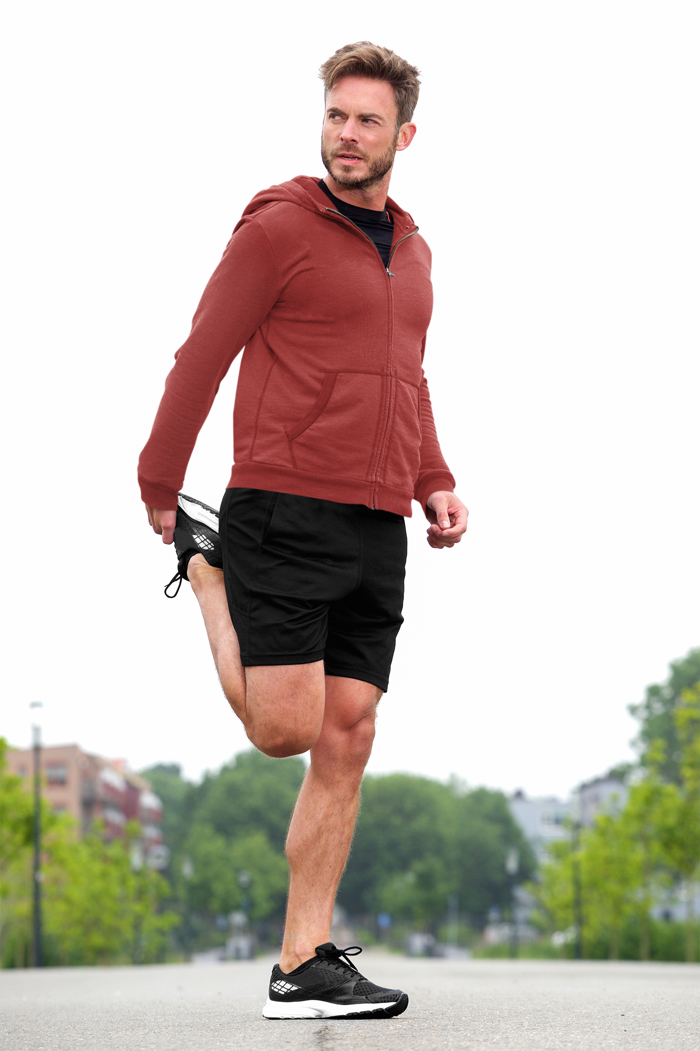 Red Snowsoft Unisex Zipper Hoodie
