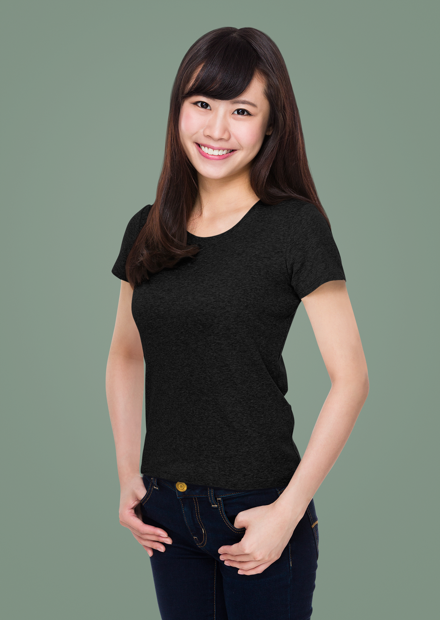 Black Platinum 180 GSM Unisex Round Neck