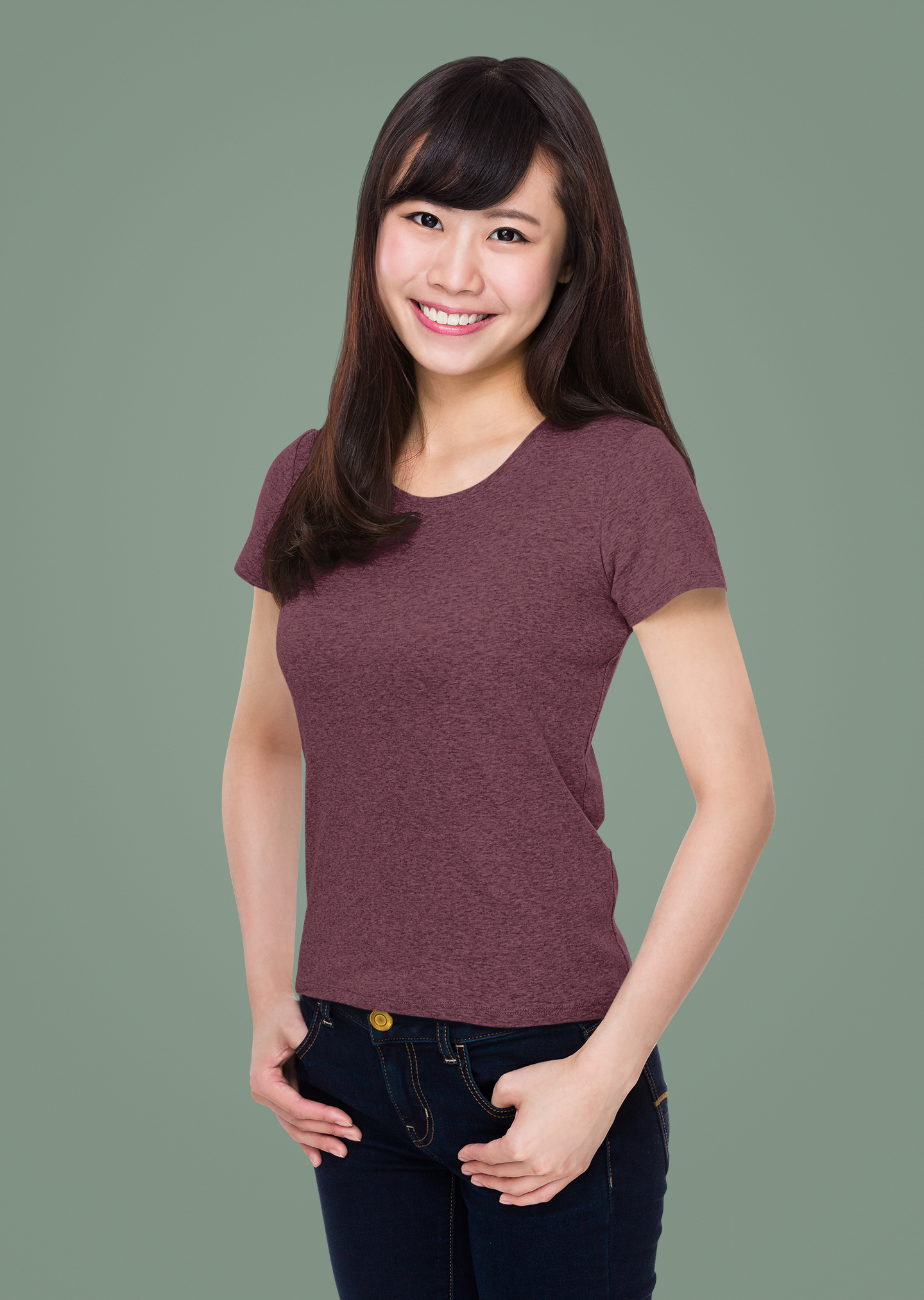 Maroon Platinum 180 GSM Unisex Round Neck