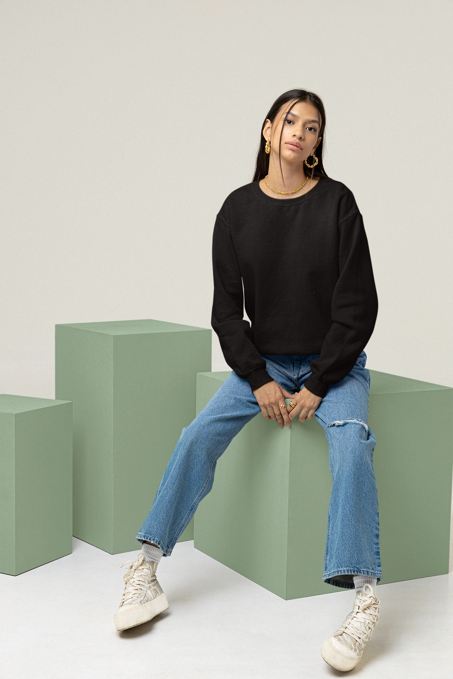Black Snowsoft Unisex Sweatshirt