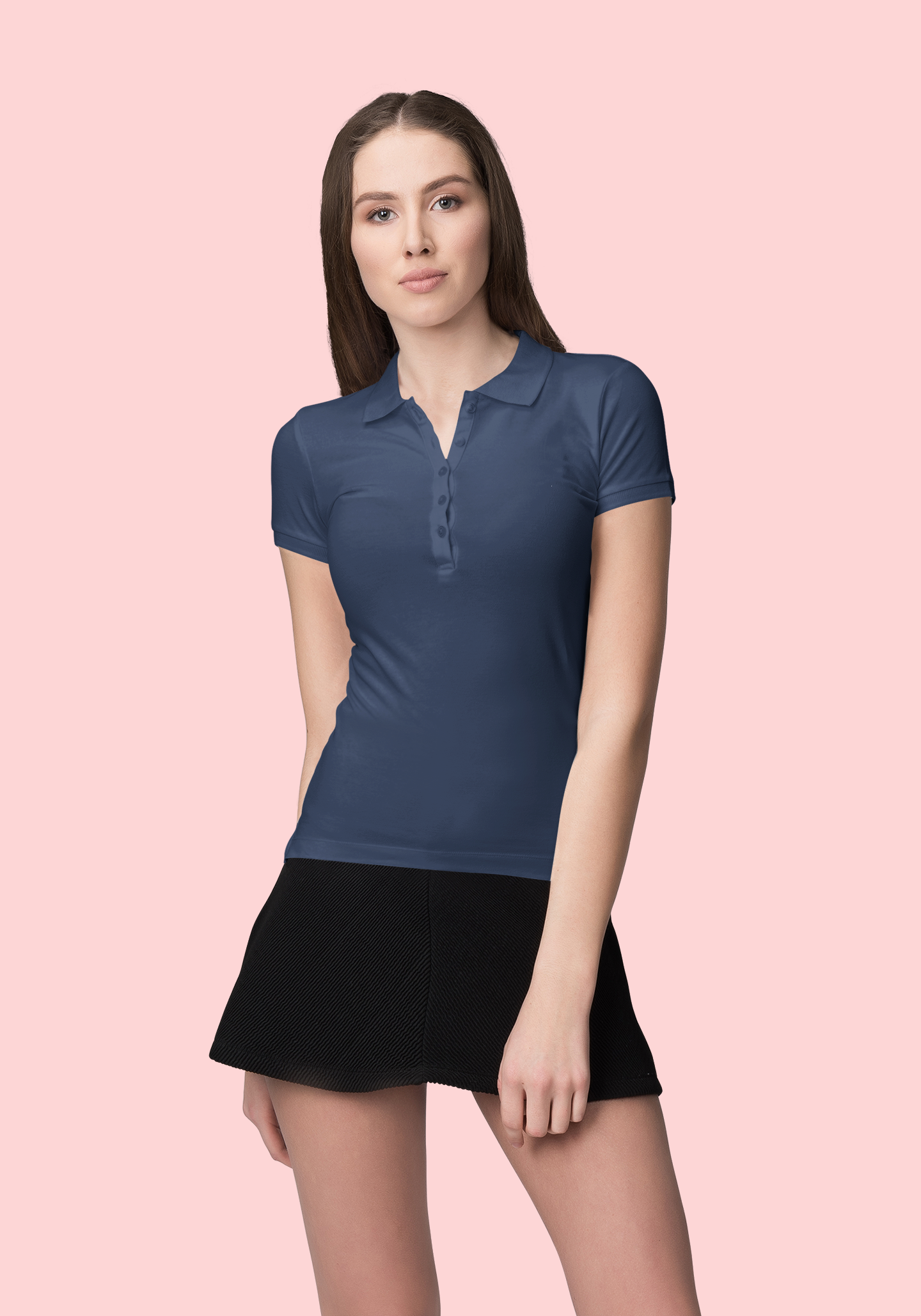 Dark Navy Blue CVC Polo Unisex Polo